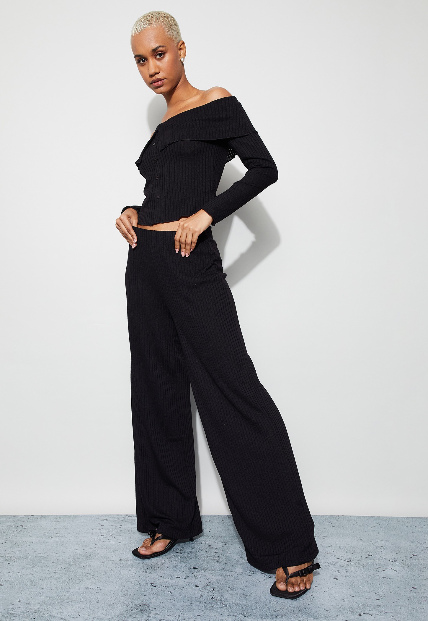 GINGER Knit Wide Leg Pyjamas-image-34