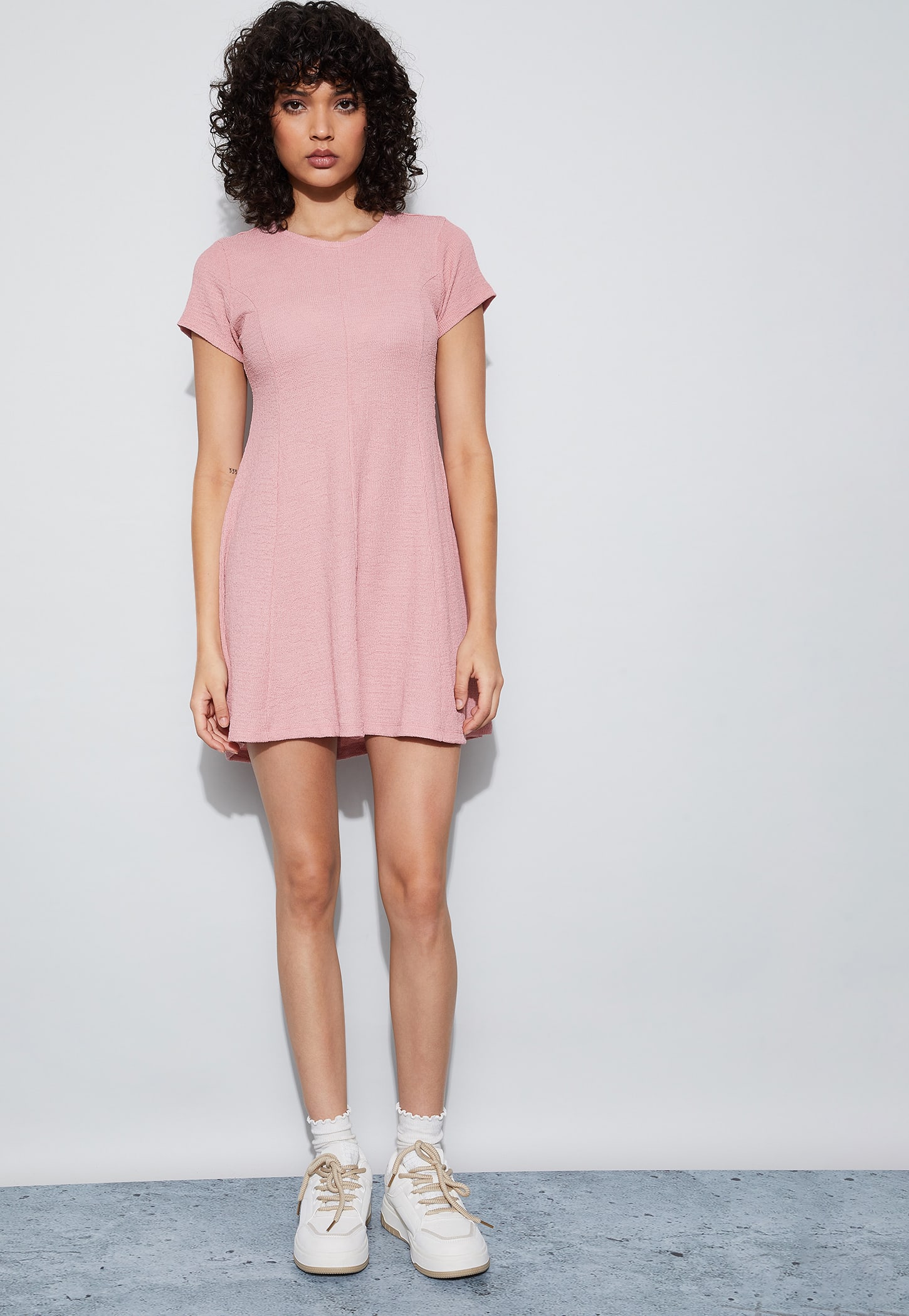 GINGER Textured Mini Dress-picture-36