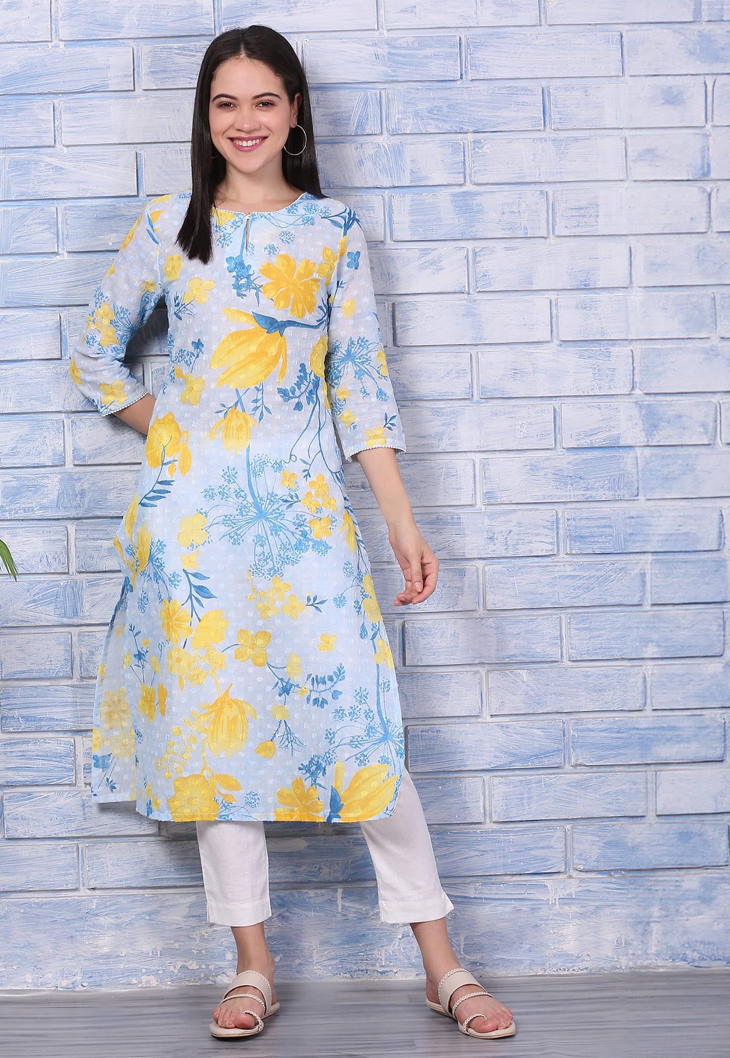 W Floral Print Straight Kurta-picture-48