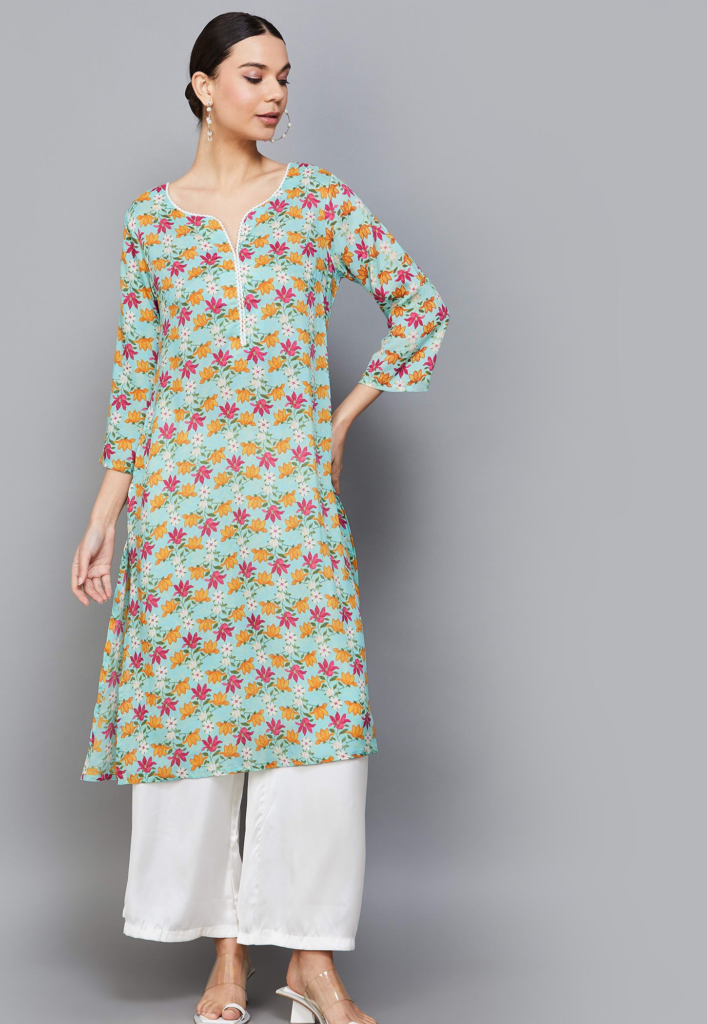 W Floral Print Straight Kurta-picture-56