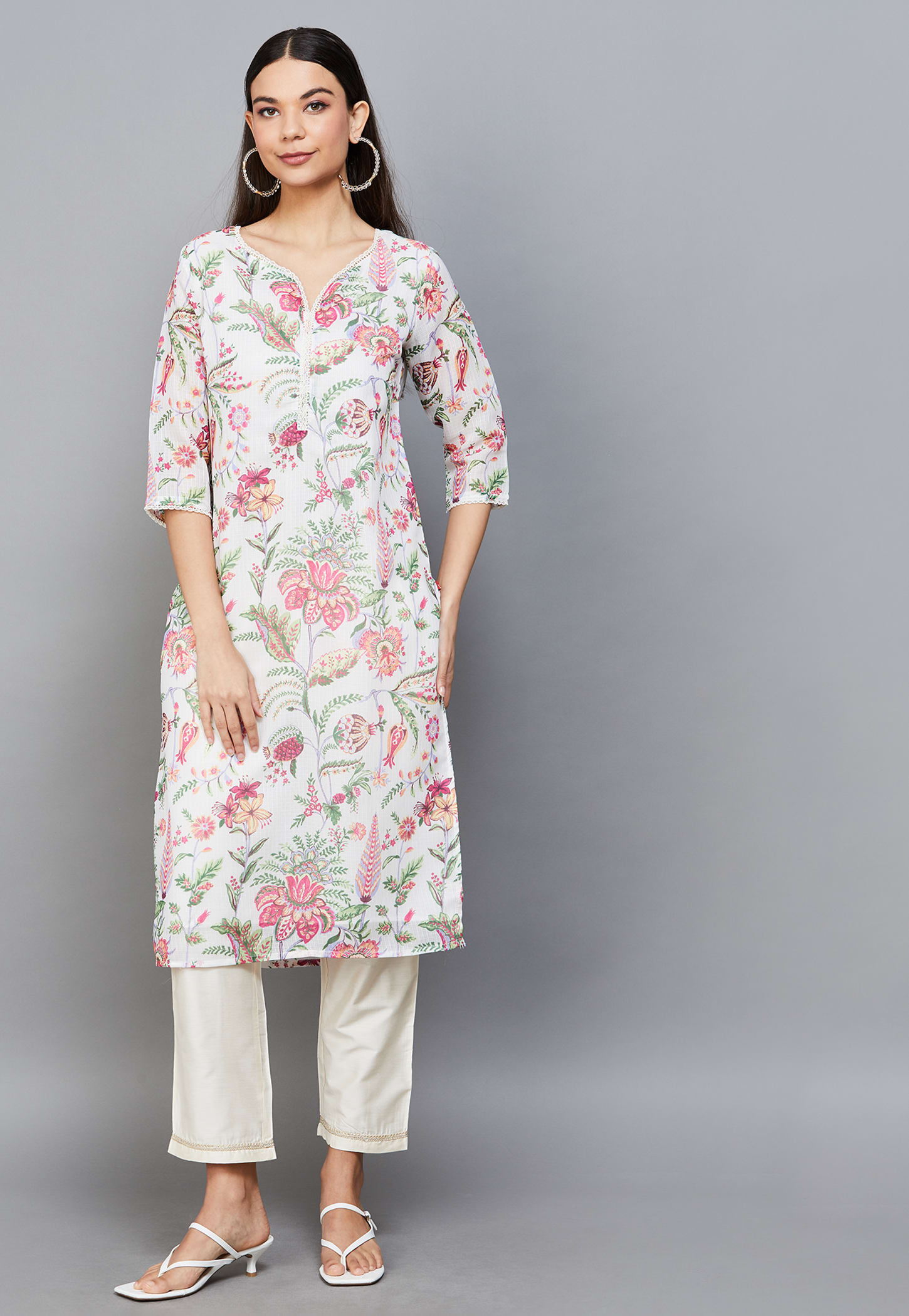 W Floral Print Straight Kurta-picture-41