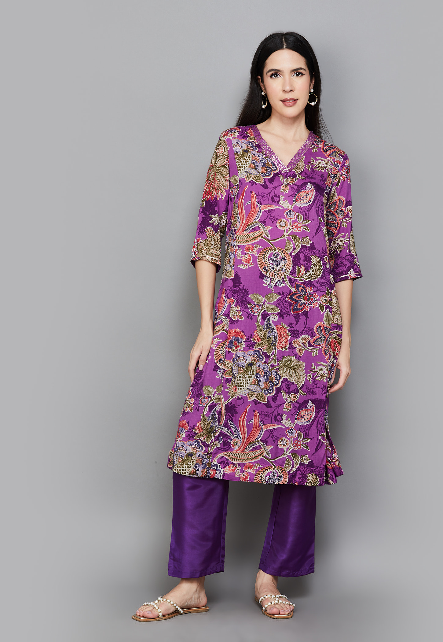 W Floral Print Straight Kurta-picture-47