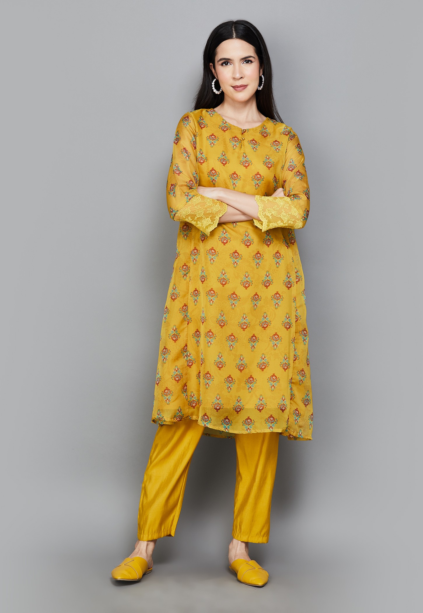 W Ethnic Motif Straight Kurta-picture-16