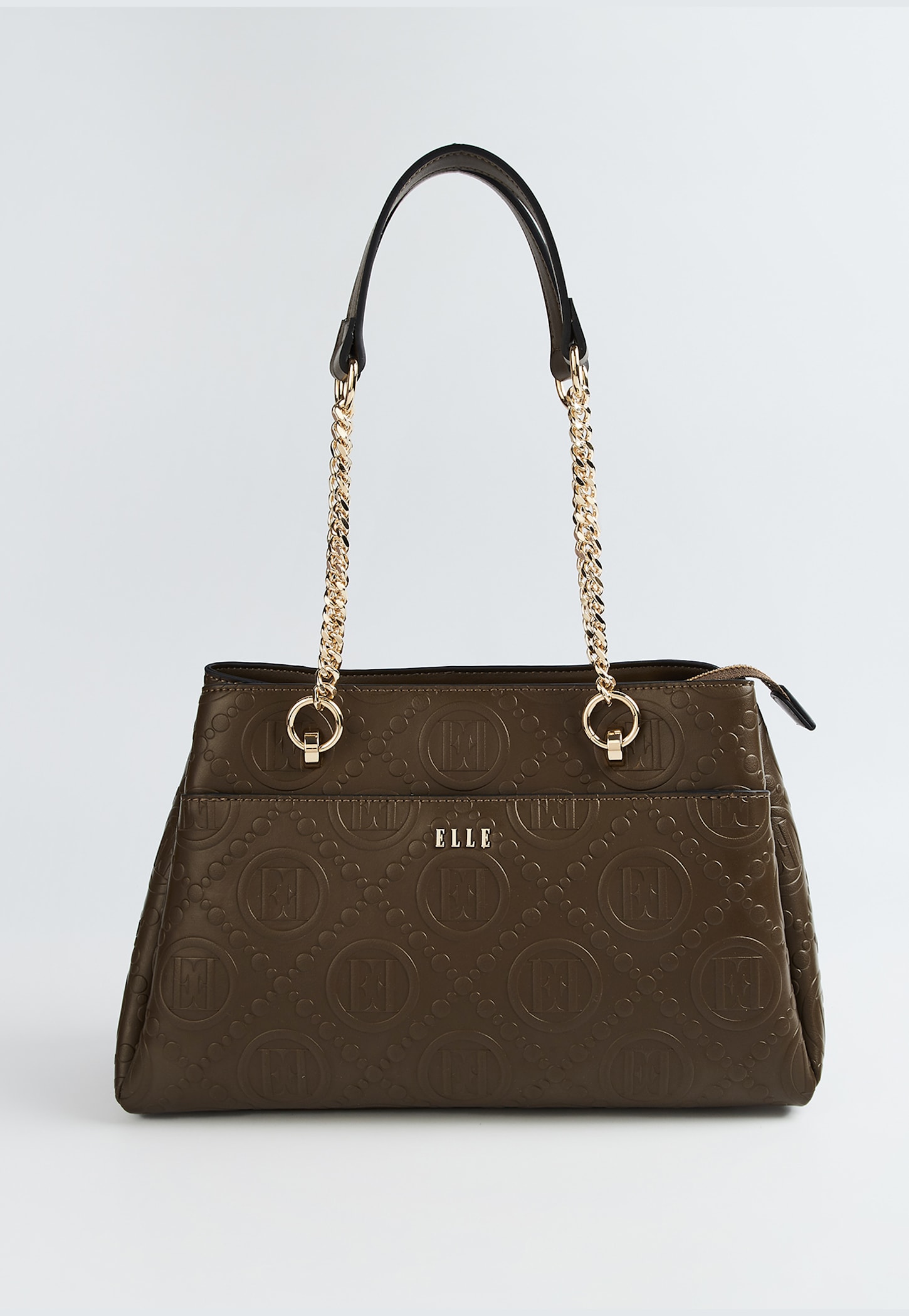 ELLE Logo Embossed Shoulder Bag-picture-33