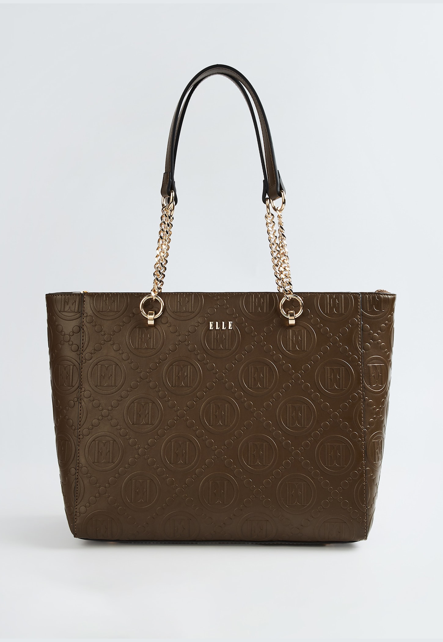 ELLE Logo Embossed Shoulder Bag-picture-21