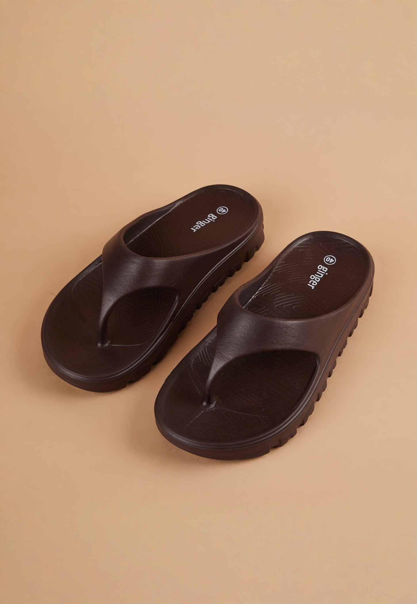 GINGER Solid Flatform Slippers-picture-30