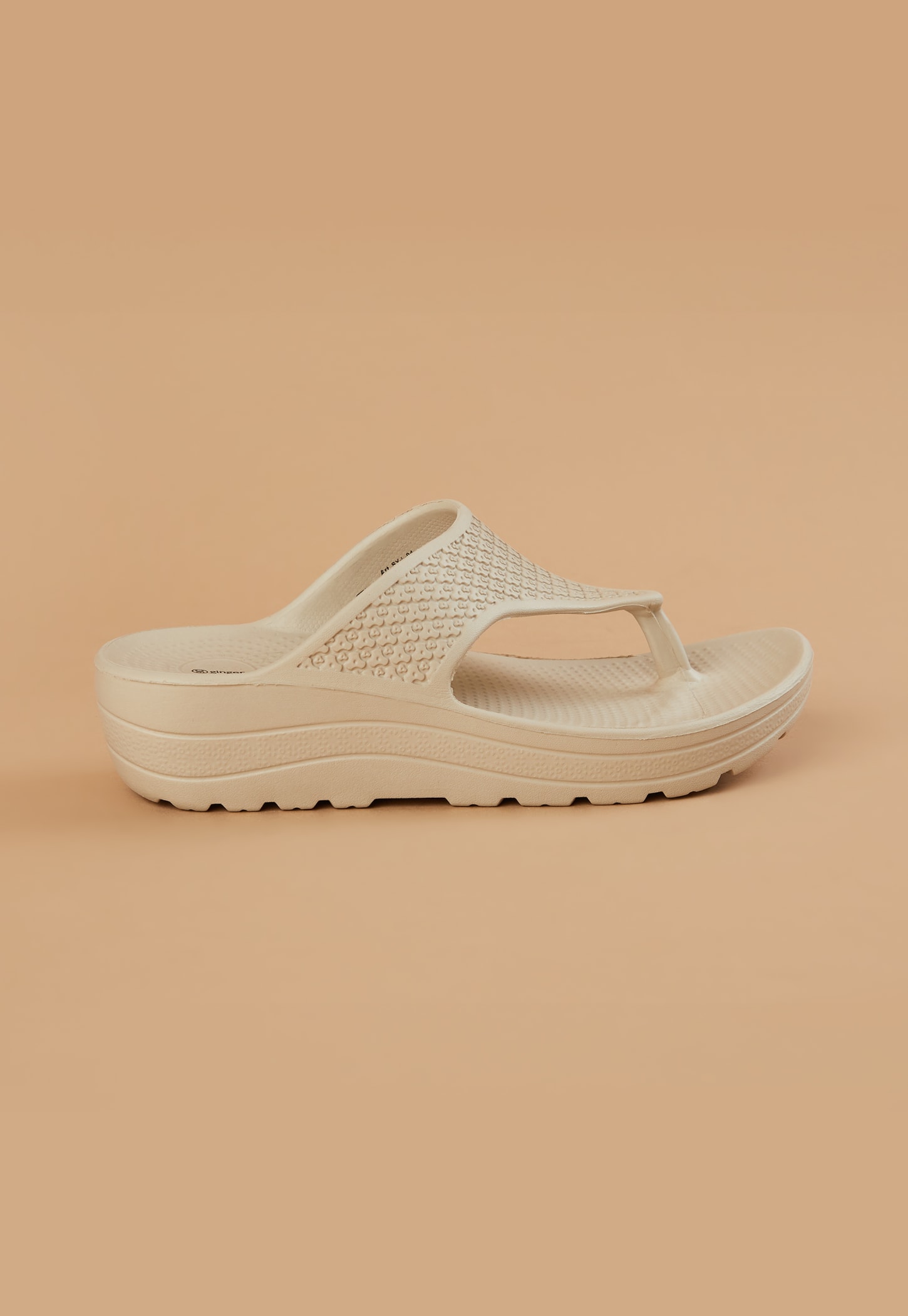 GINGER Textured Platformed Flip-Flops-picture-49