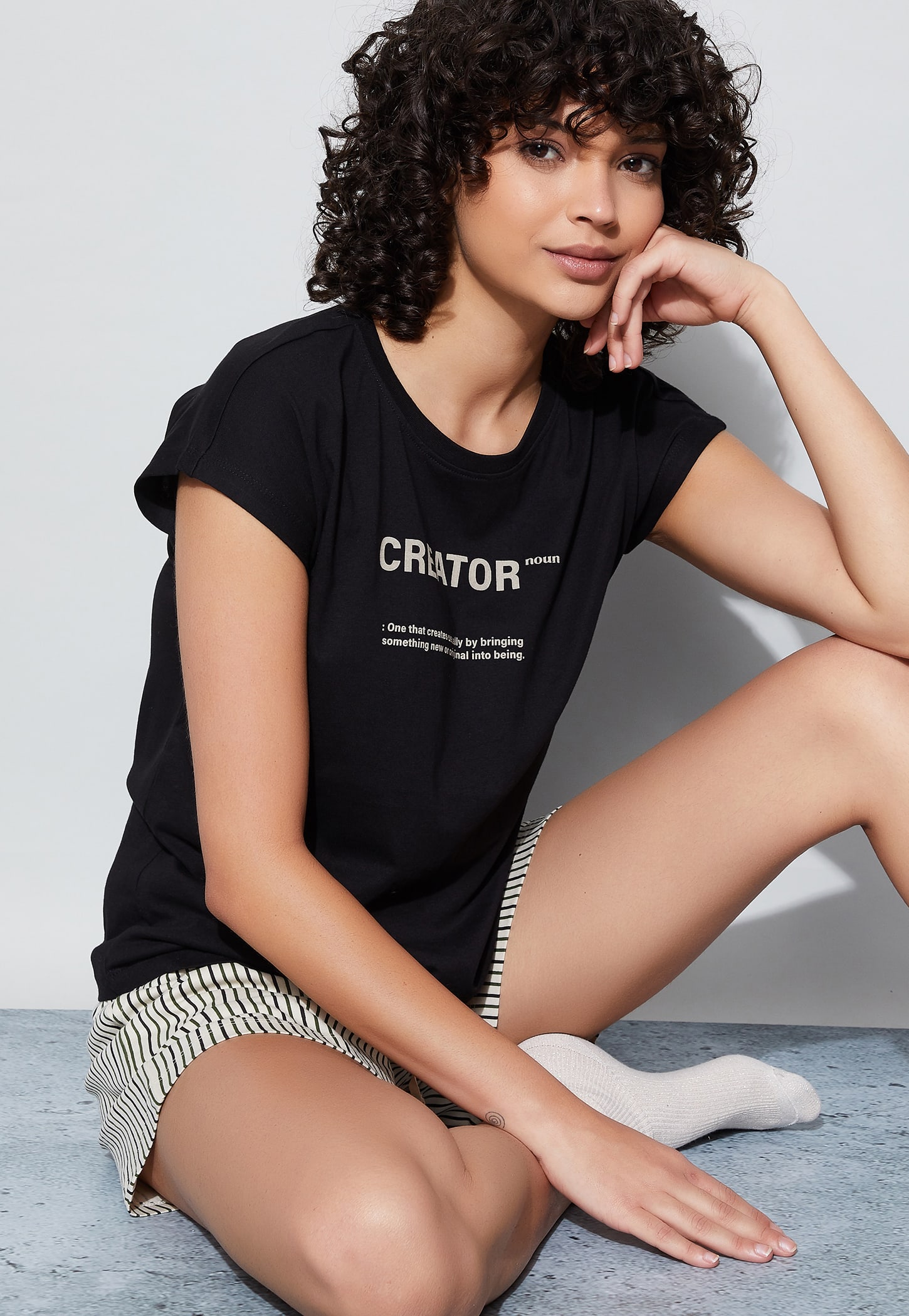 GINGER Typographic Print T-shirt