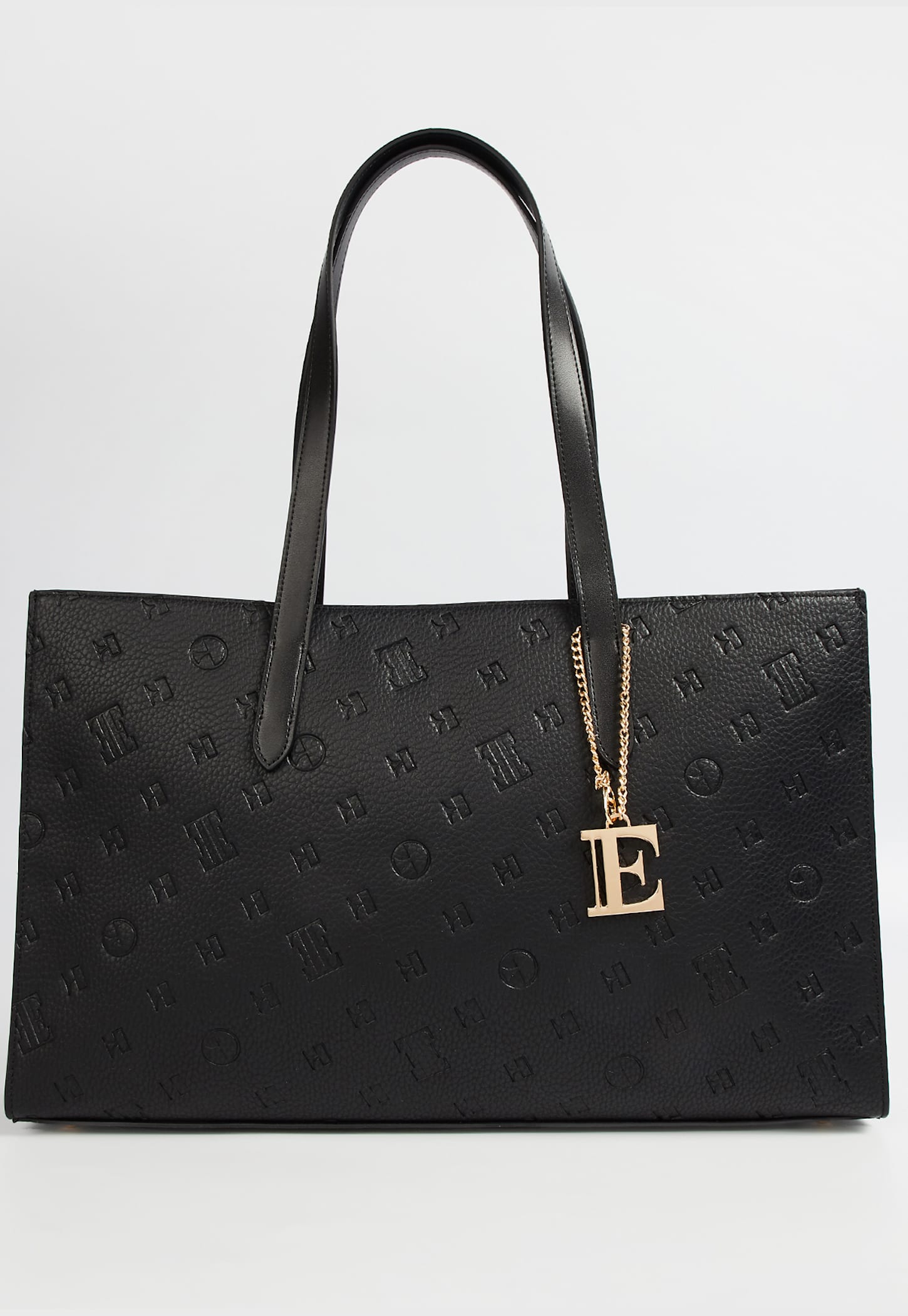ELLE Monogram Print Laptop Bag