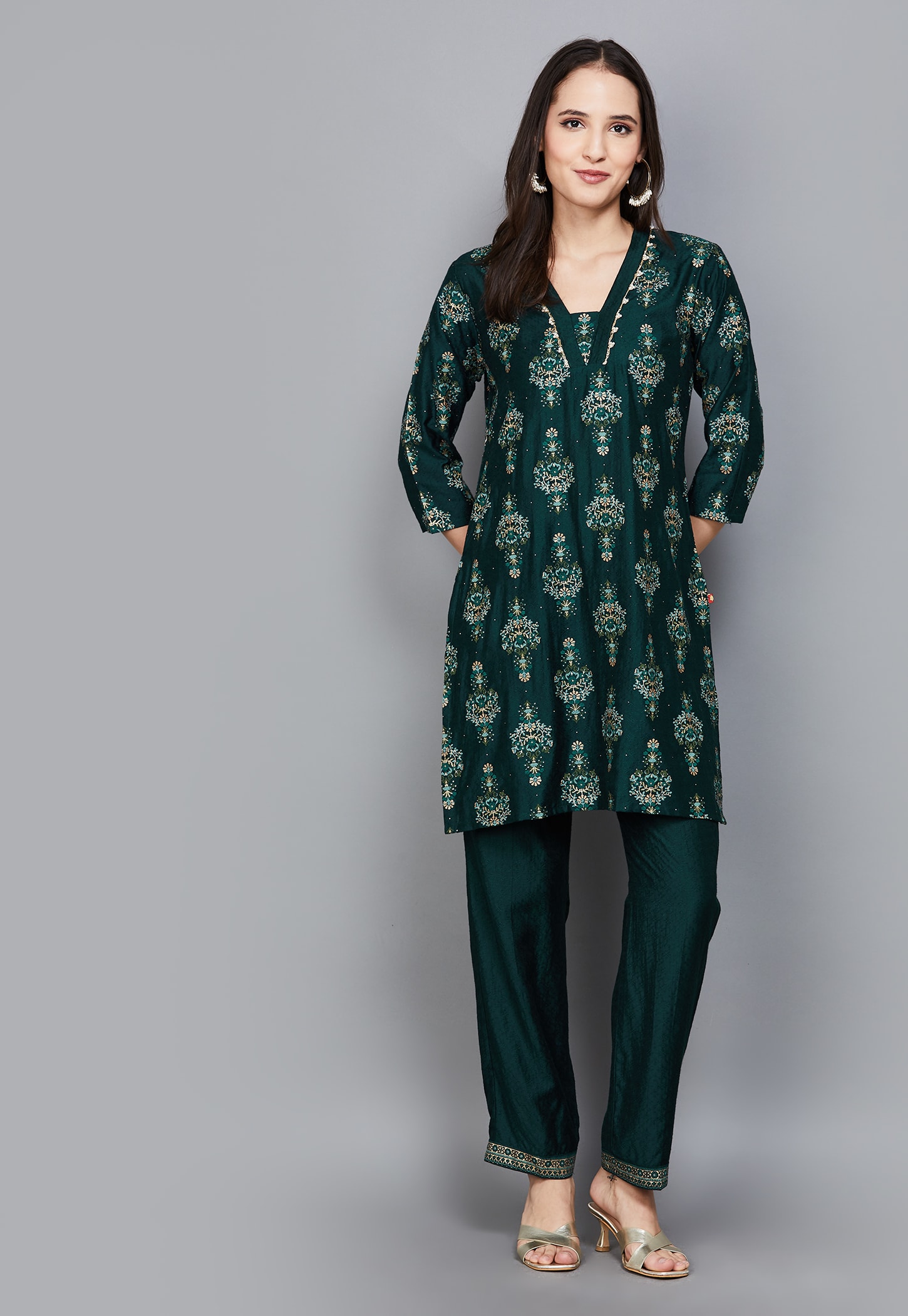 SPAN Printed Straight Kurti Set-picture-40
