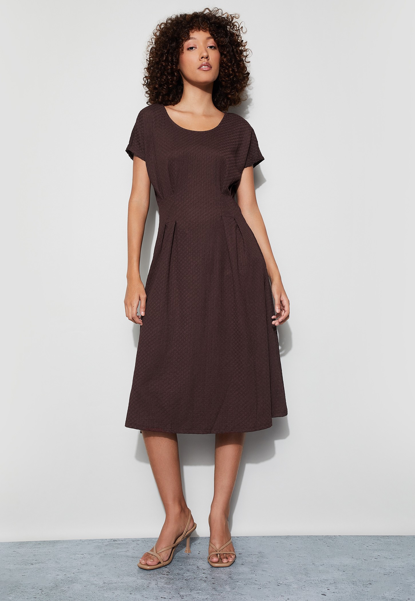 CODE Textured Midi Dress-picture-39