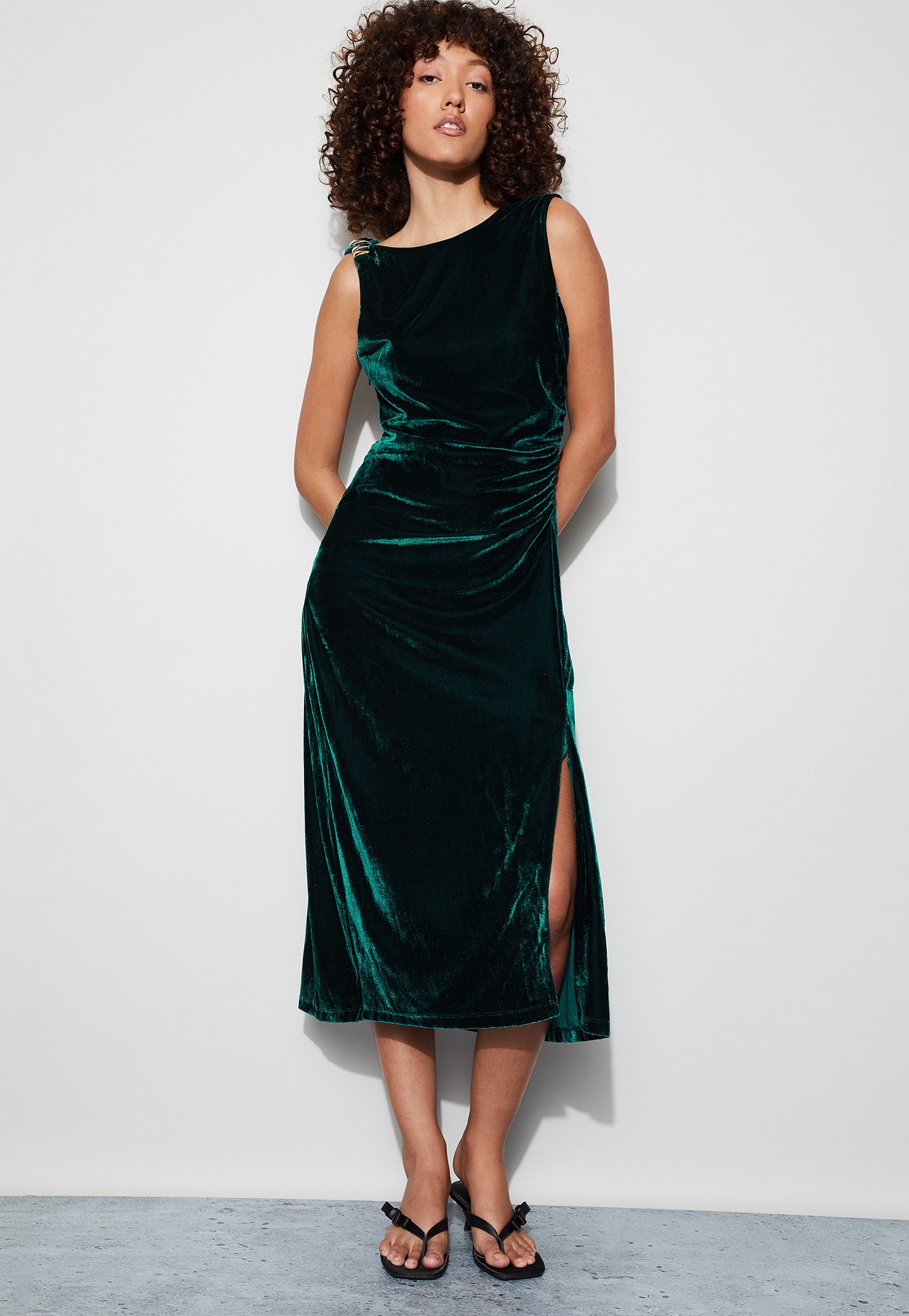 CODE Velvet Midi Dress-picture-12