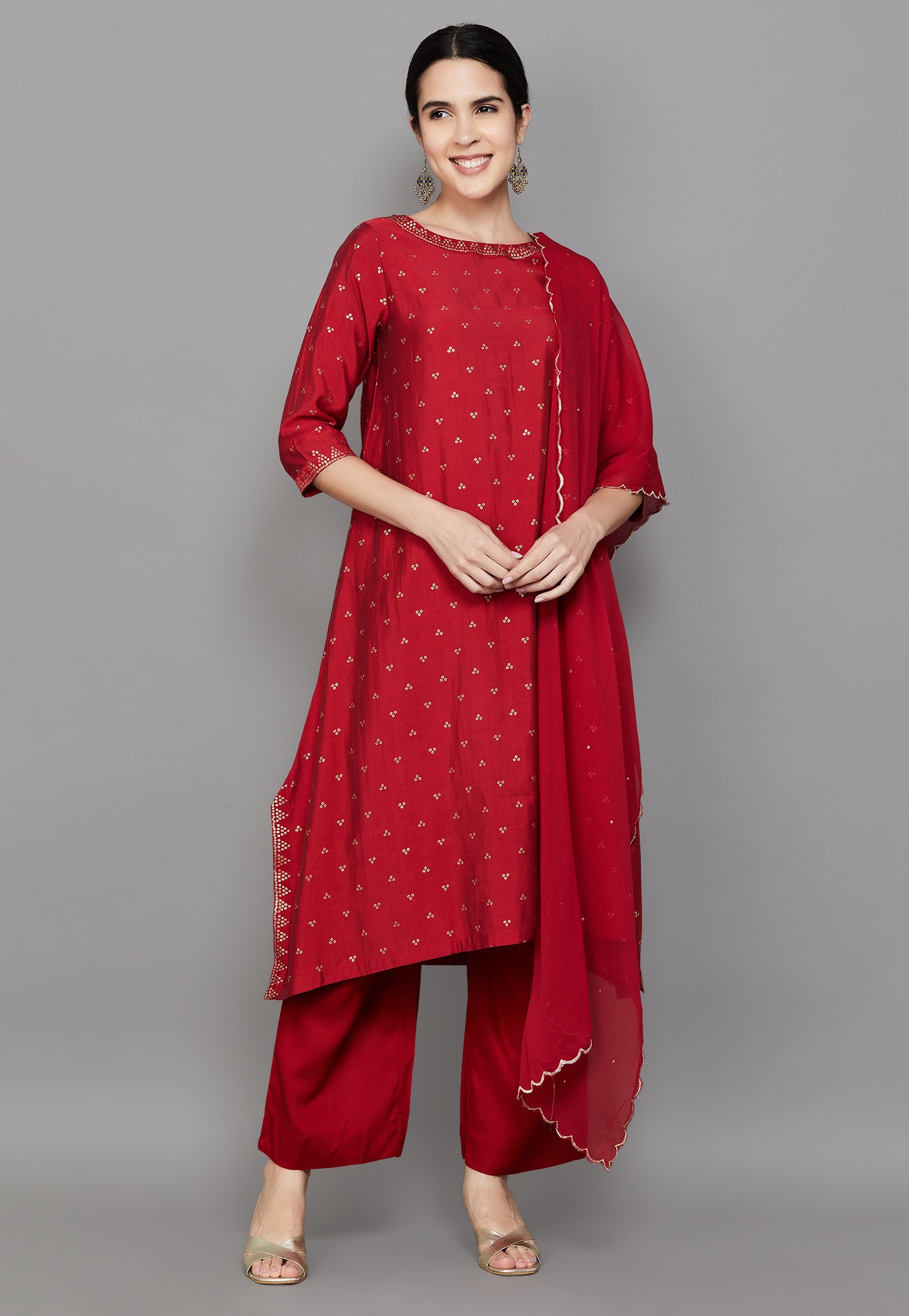 BIBA Embellished A-Line Kurta Set-picture-32