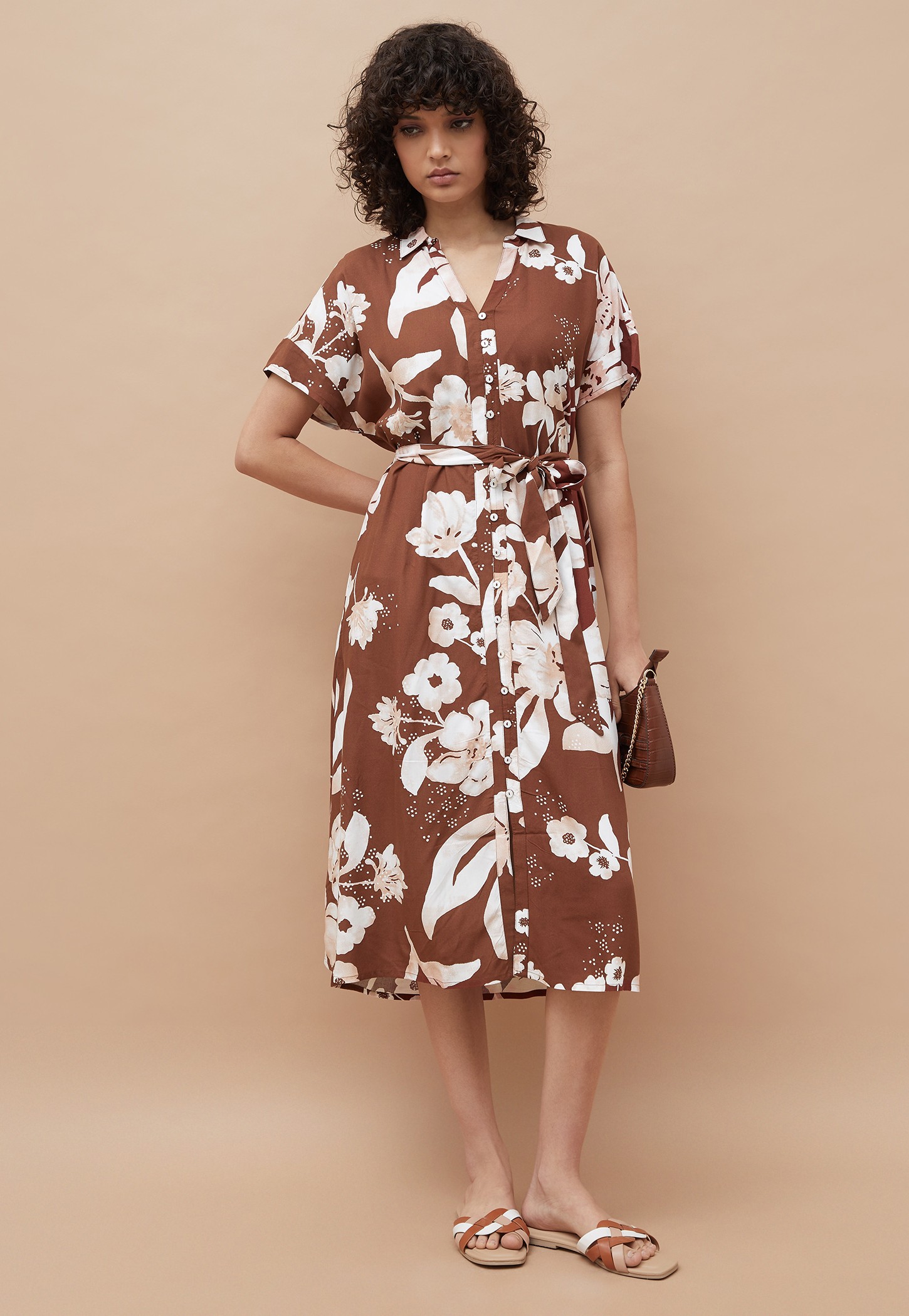COLOUR ME Floral Print Shirt Dress-picture-23