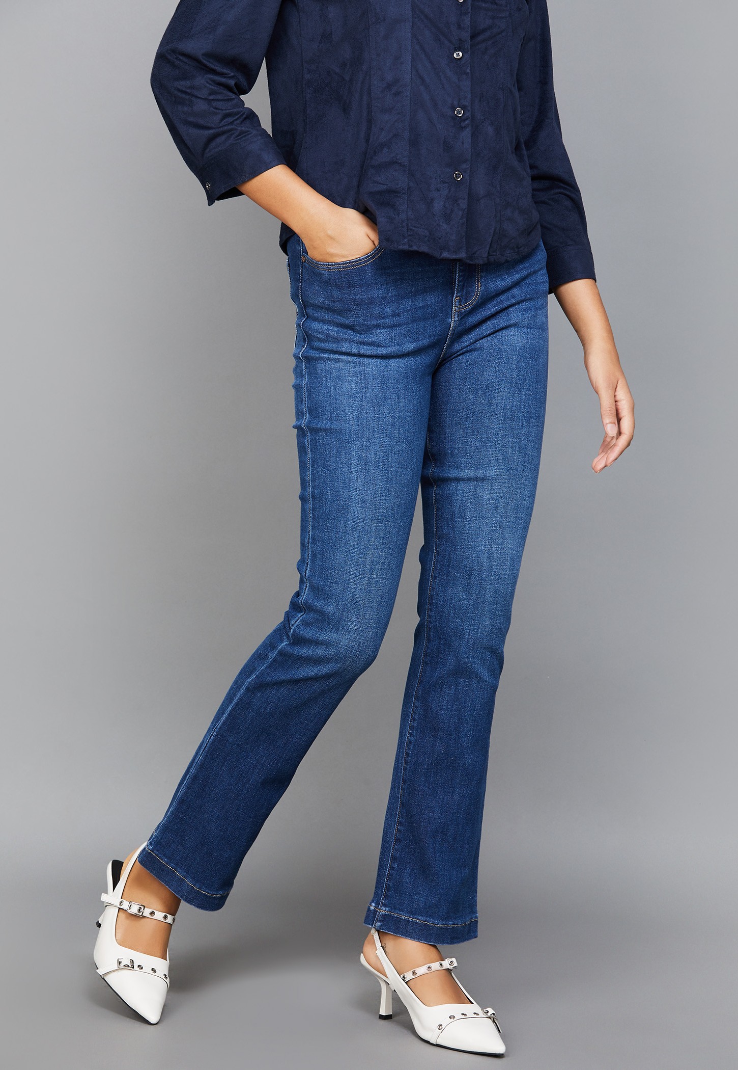 XPOSE Washed Bootcut Jeans-picture-46