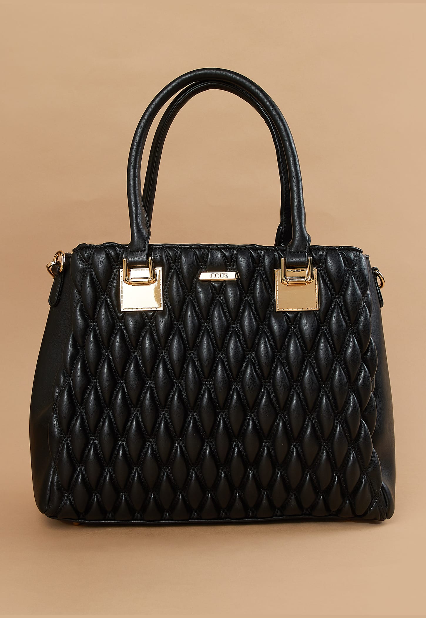 CODE Quilted Handheld Bag
