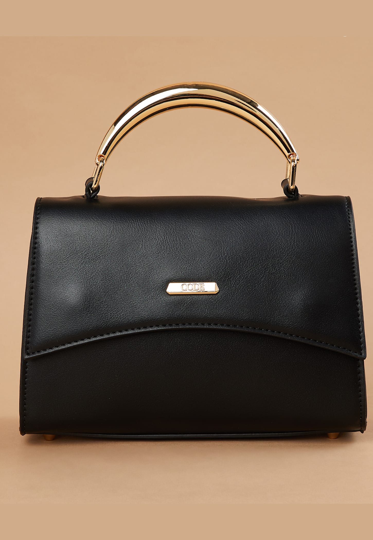 CODE Metal Accent Handheld Bag-image-33
