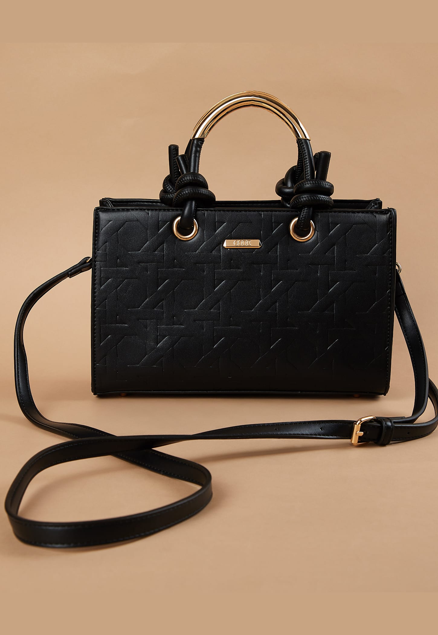 CODE Embossed Handheld Bag-picture-13