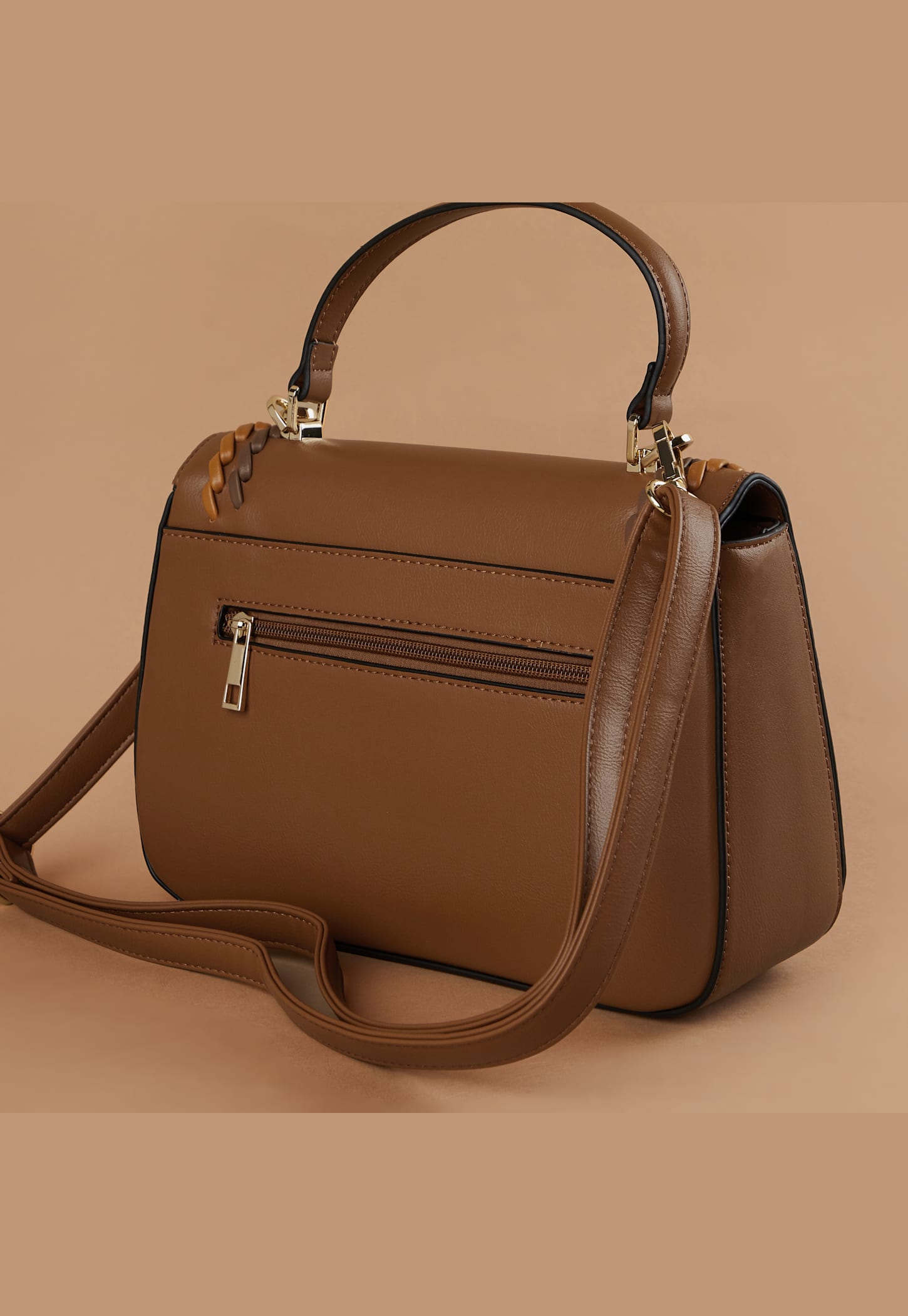 CODE Woven-Detailed Handheld Bag-picture-56