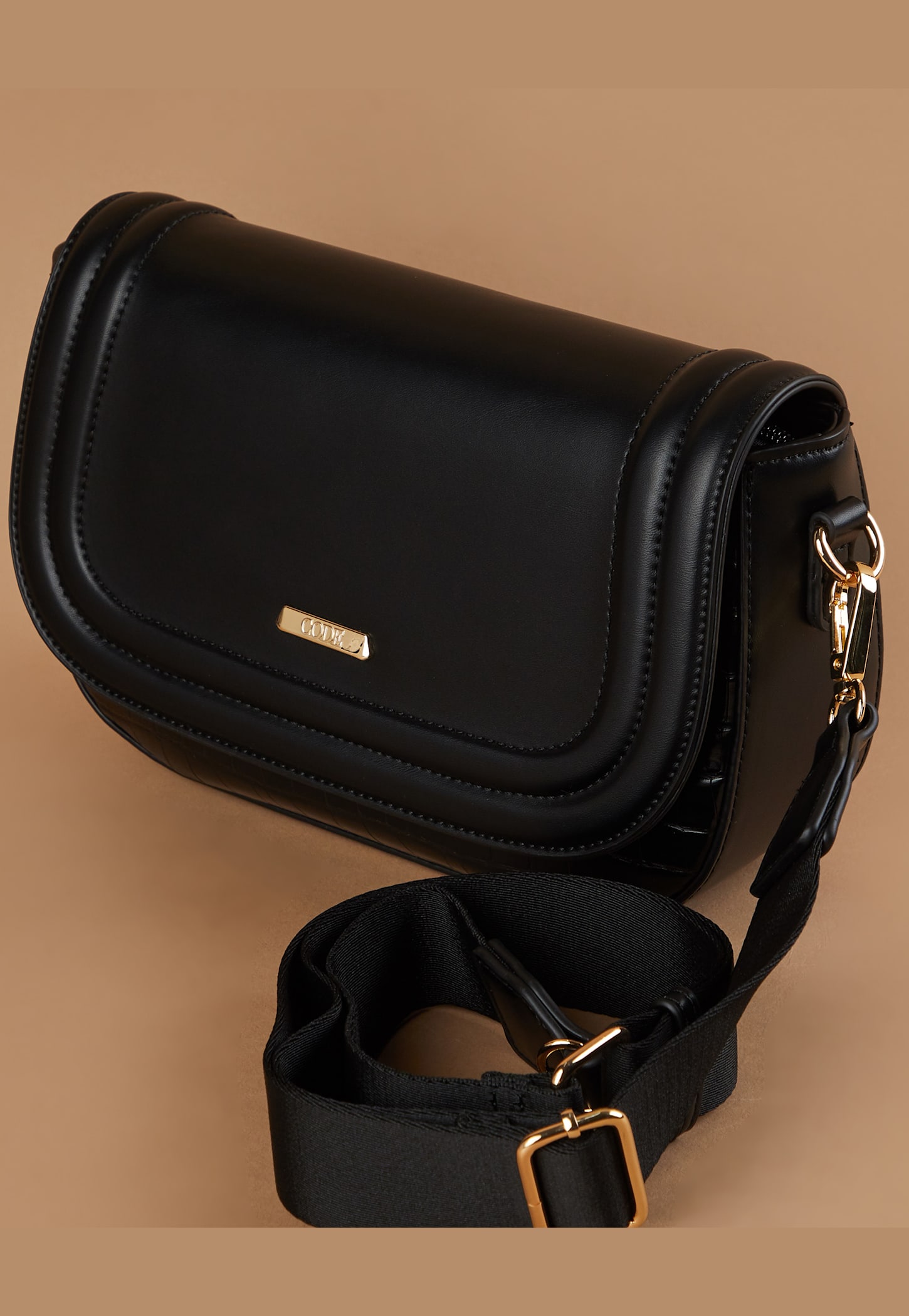 CODE Croc Embossed Sling Bag-picture-20