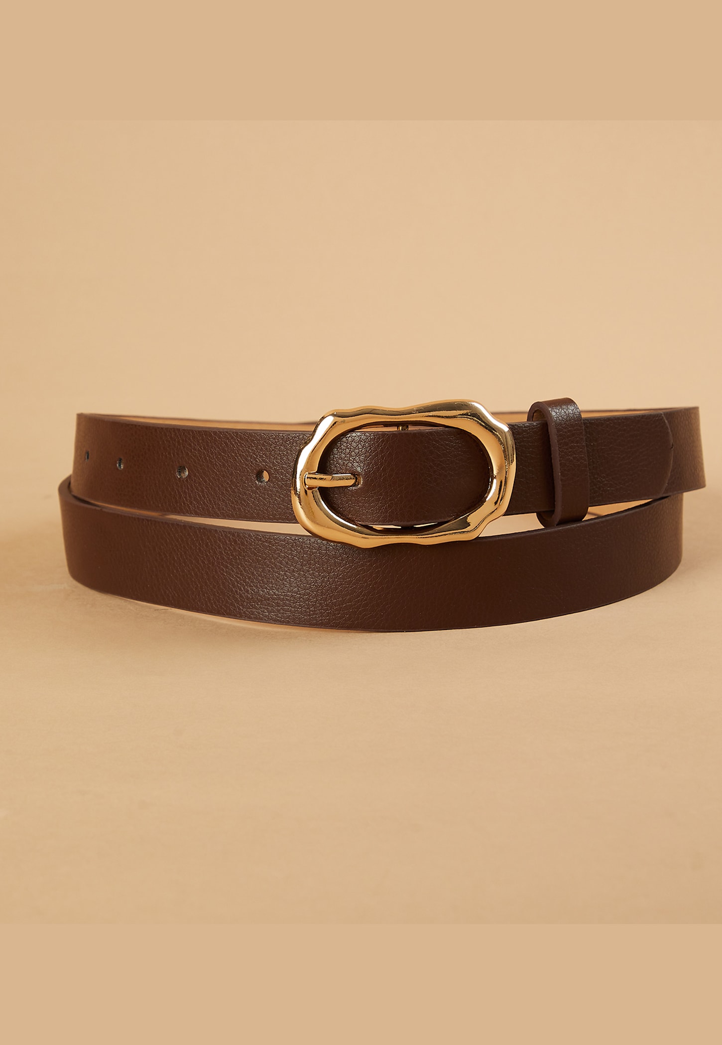 GINGER Solid Belt with Organic-Shaped Buckle-picture-25