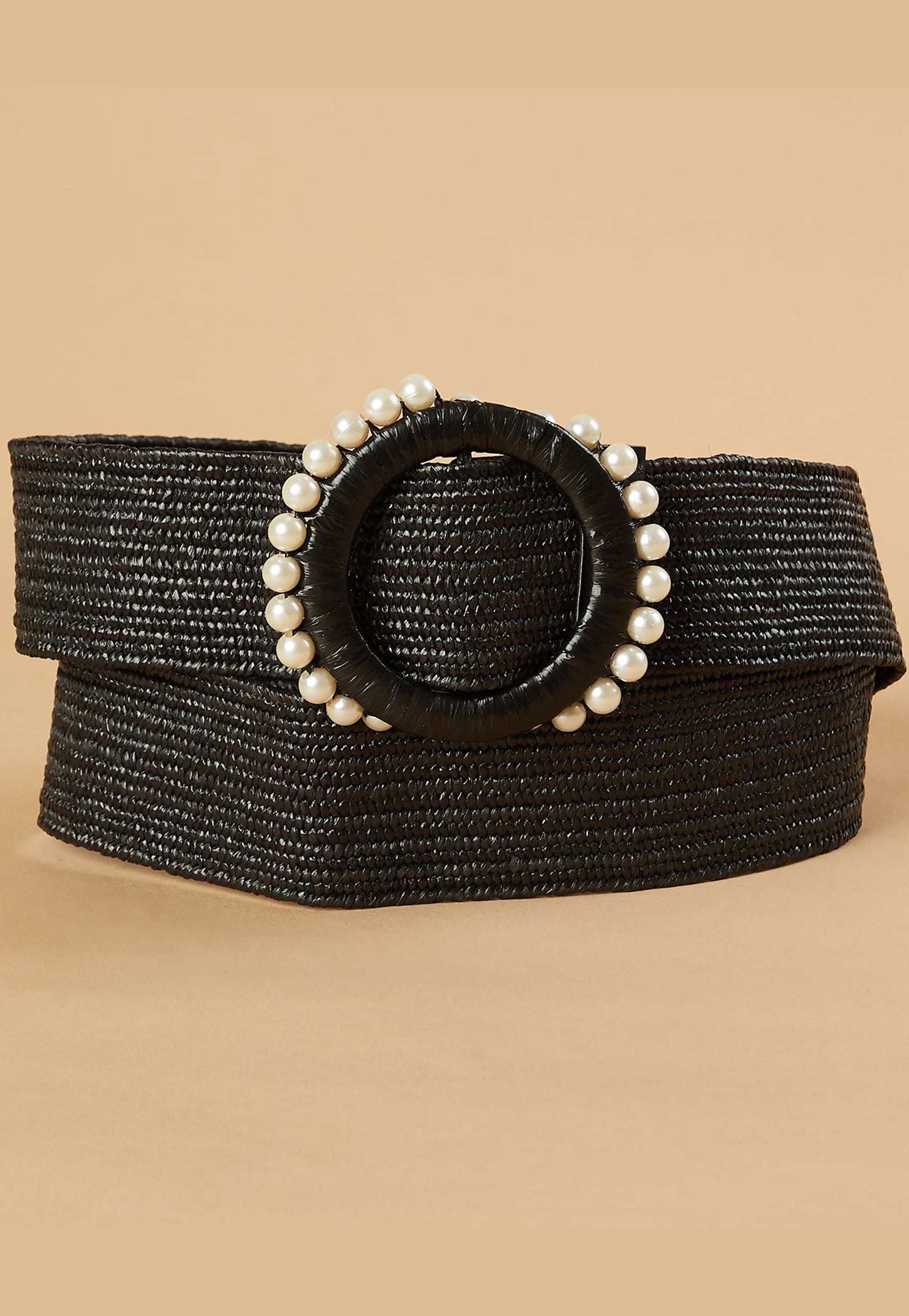 GINGER Braided Belt with Pearl Buckle-picture-50