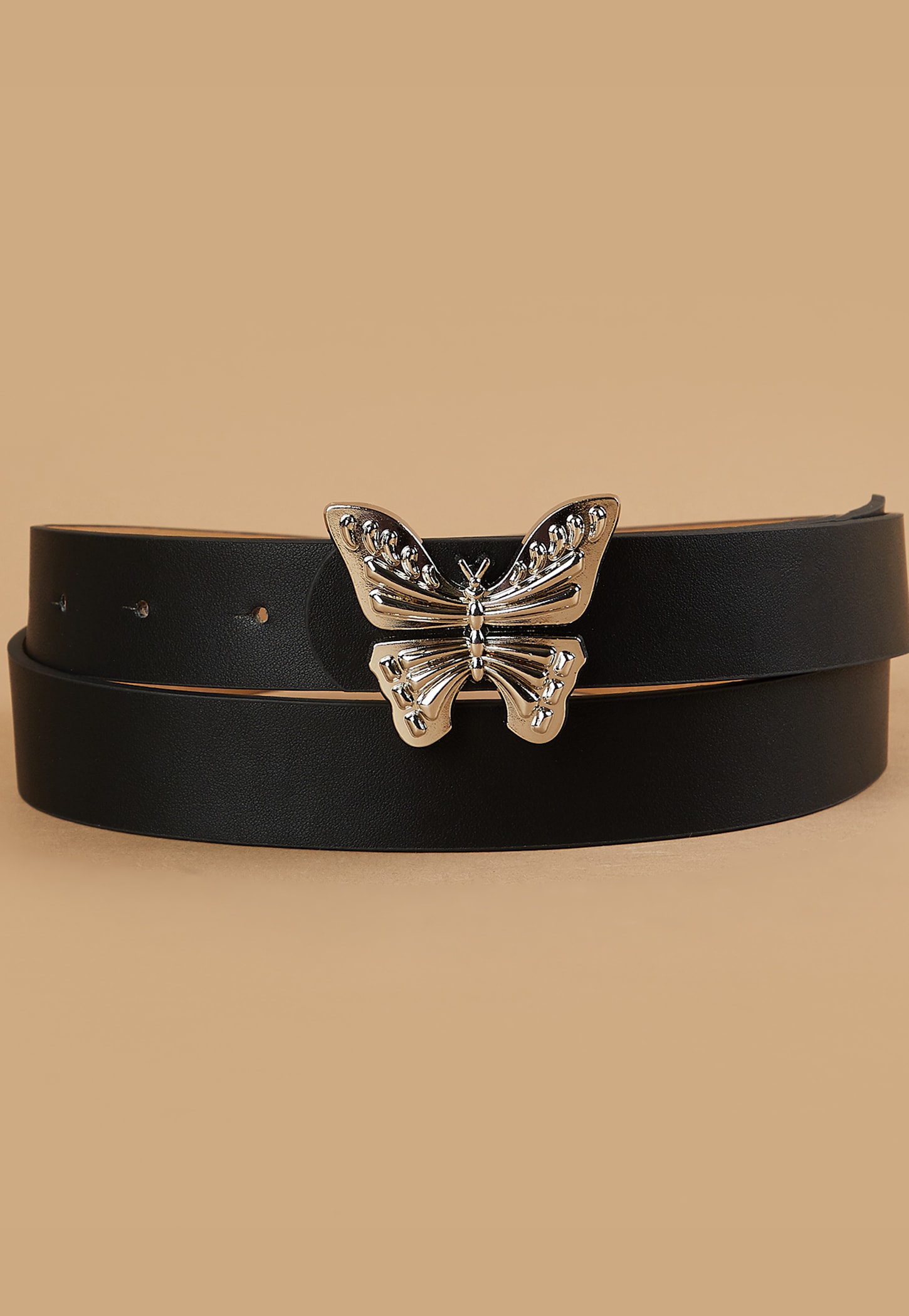 GINGER Solid Belt with Butterfly Buckle-picture-22