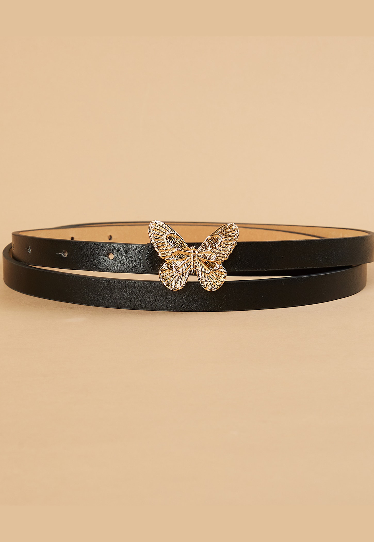 GINGER Solid Belt with Butterfly Buckle-picture-21