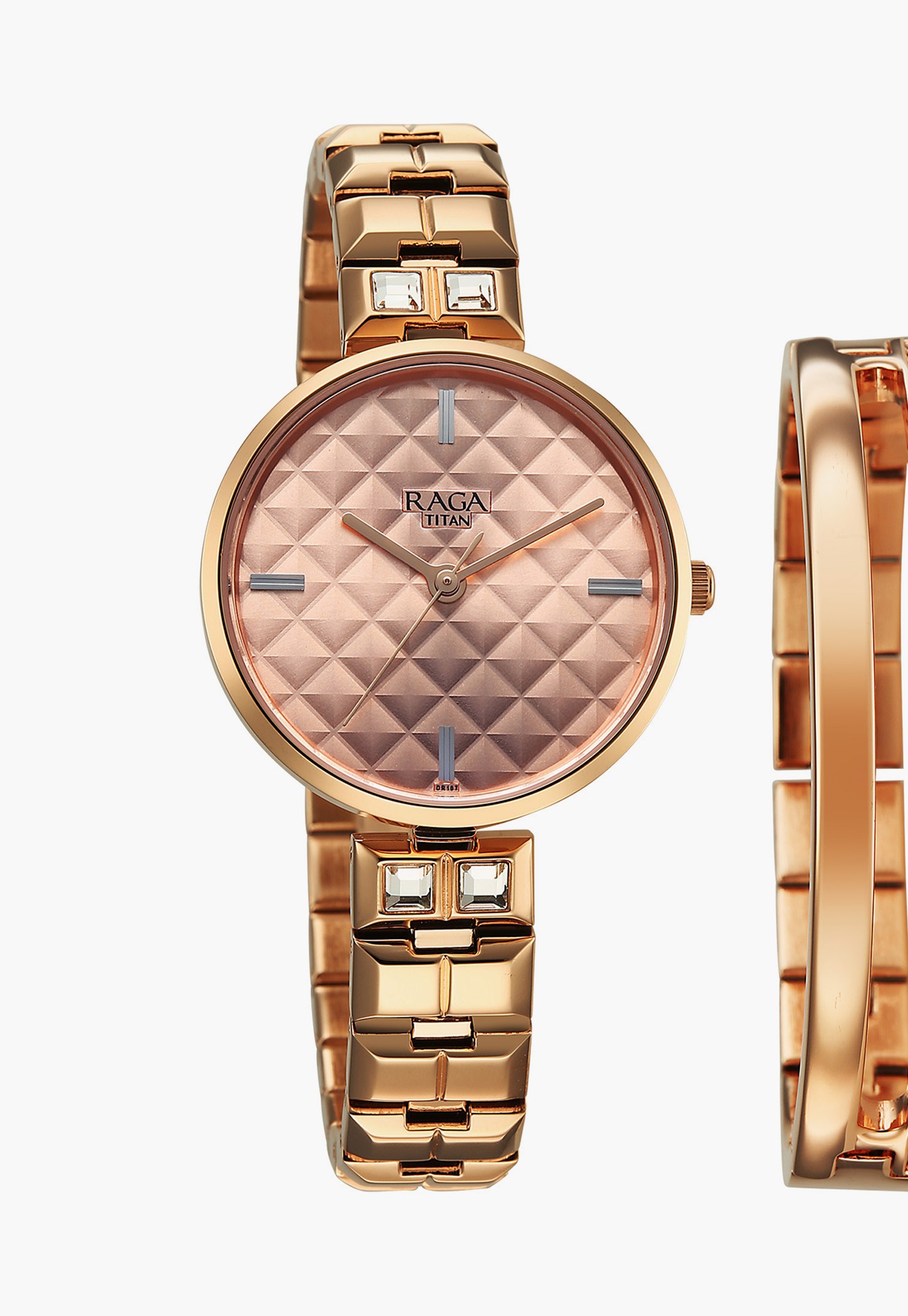 TITAN Raga Contempore Embellished Analog Watch Set - 2775WM01F-picture-24