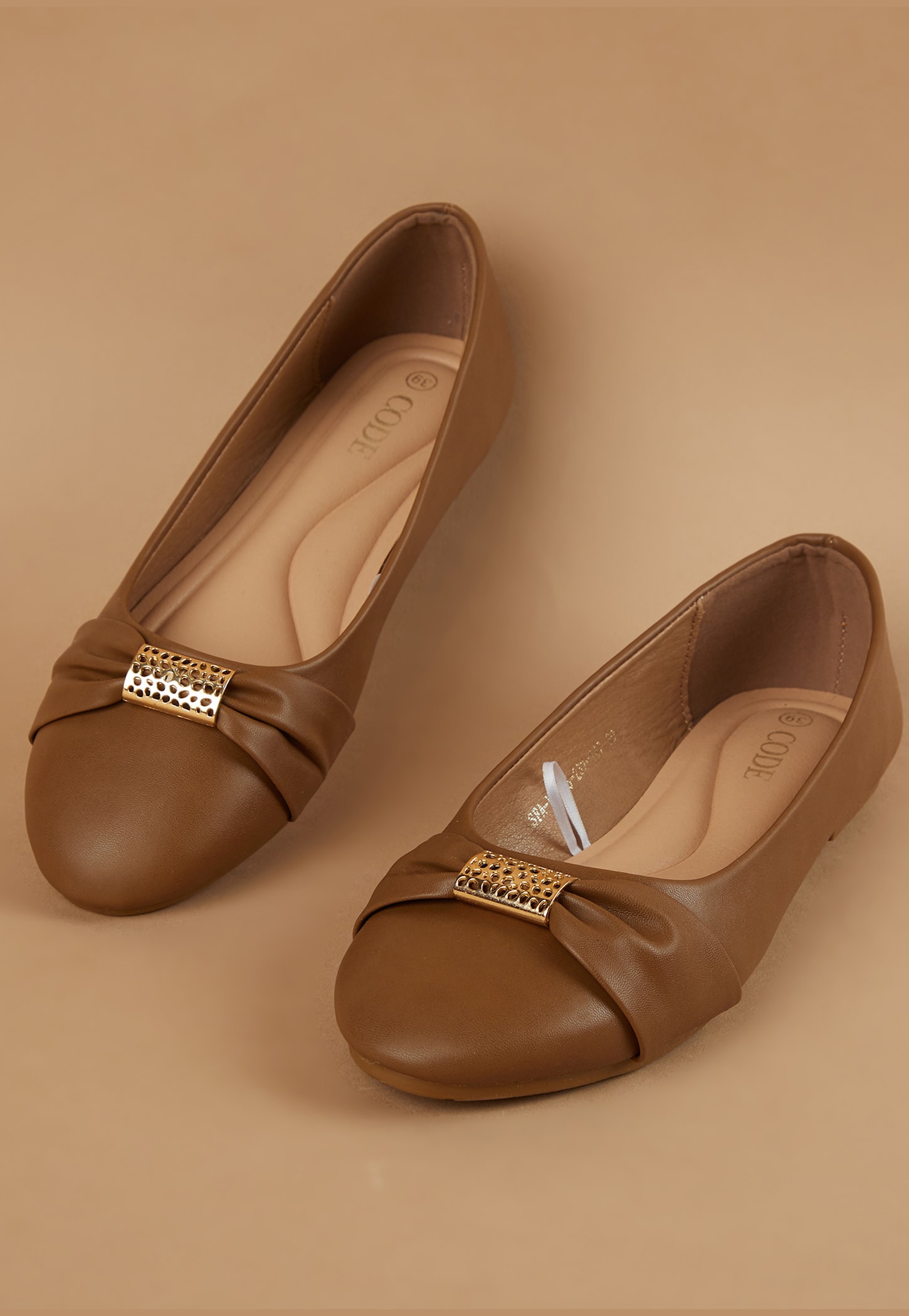 CODE Metal-Accent Ballerinas-picture-34