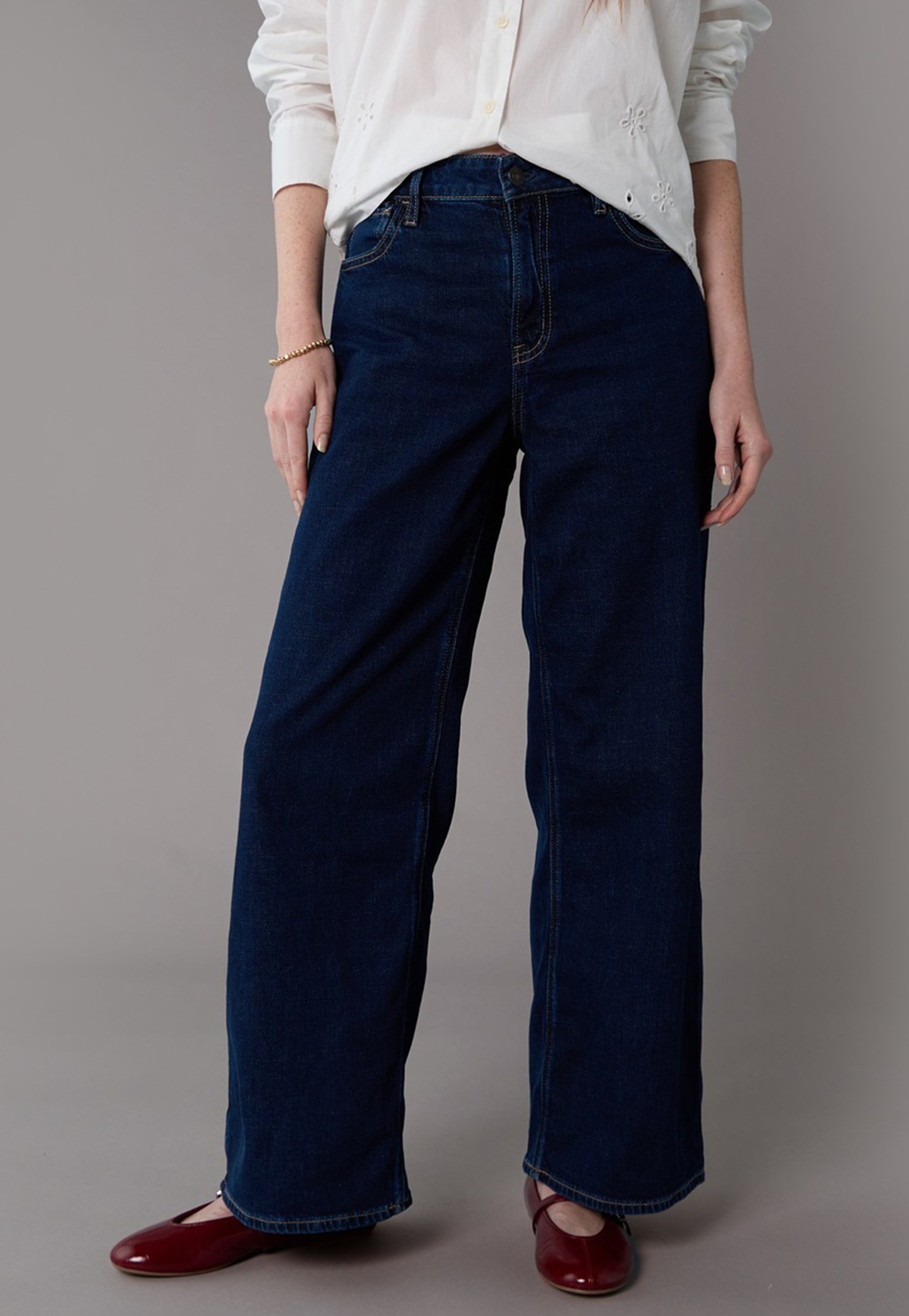 AMERICAN EAGLE Dark Wash Straight Fit Jeans-picture-38