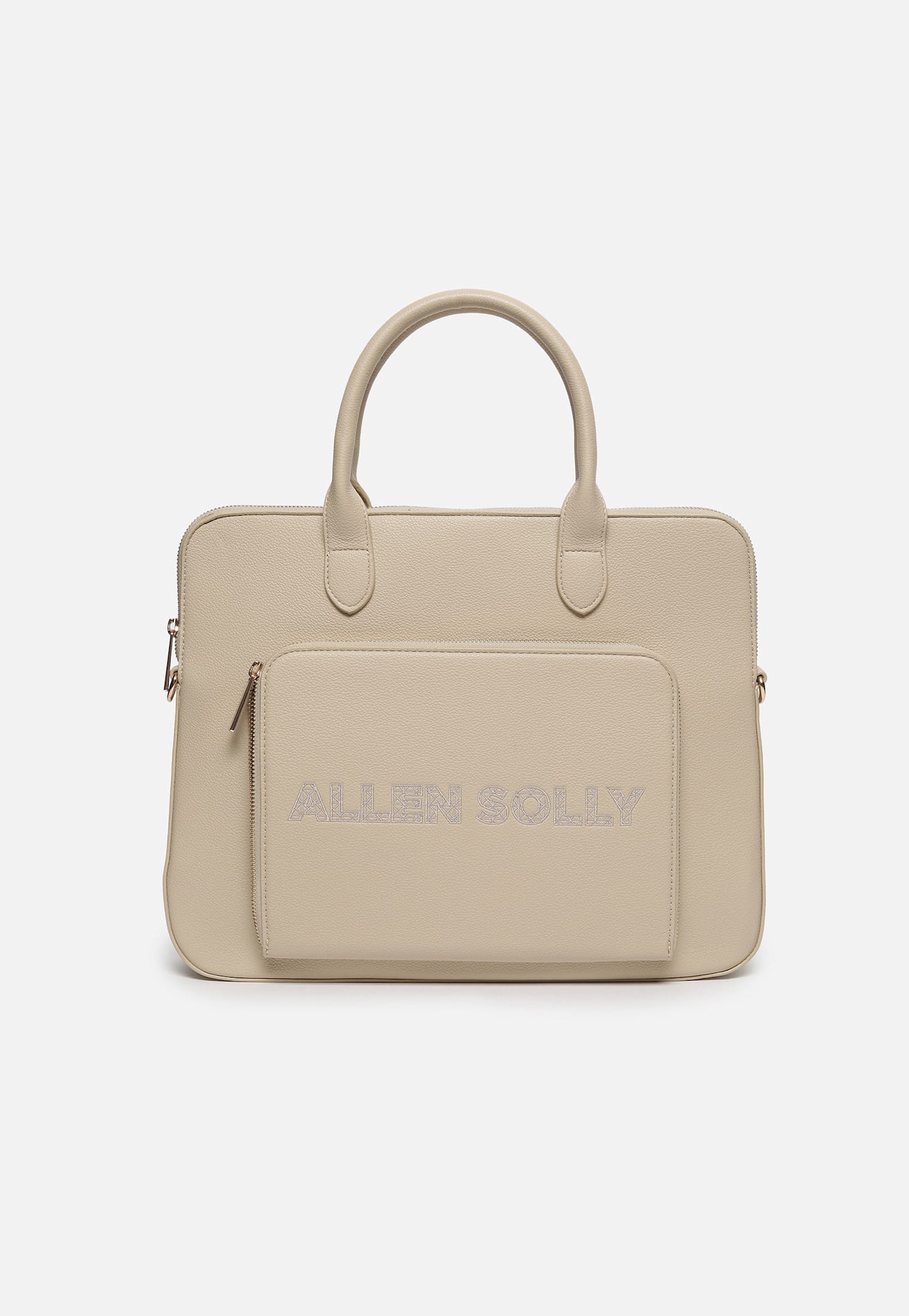 ALLEN SOLLY Embroidered Laptop Bag-image-9