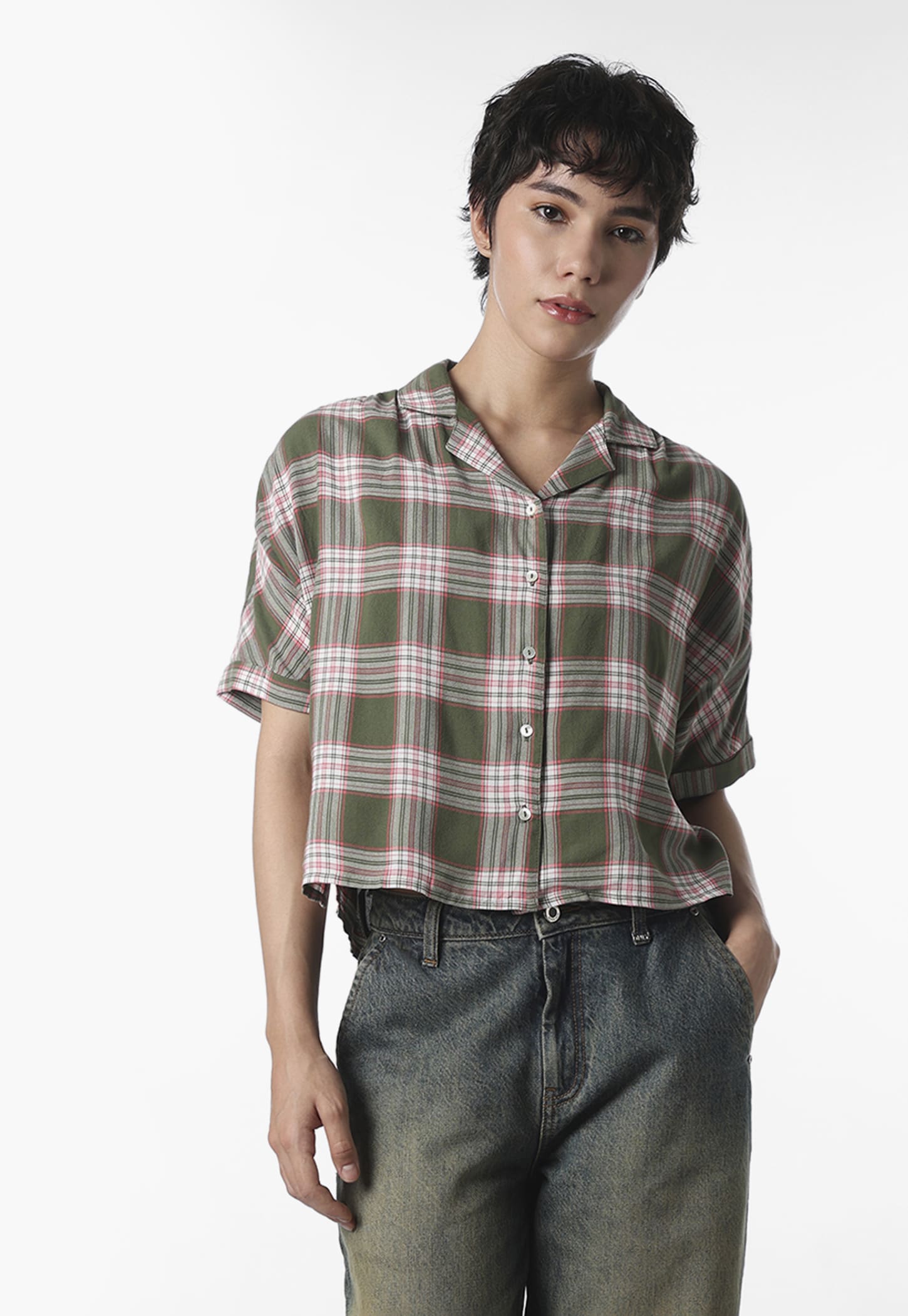 ONLY Checked Boxy Fit Shirt-picture-50
