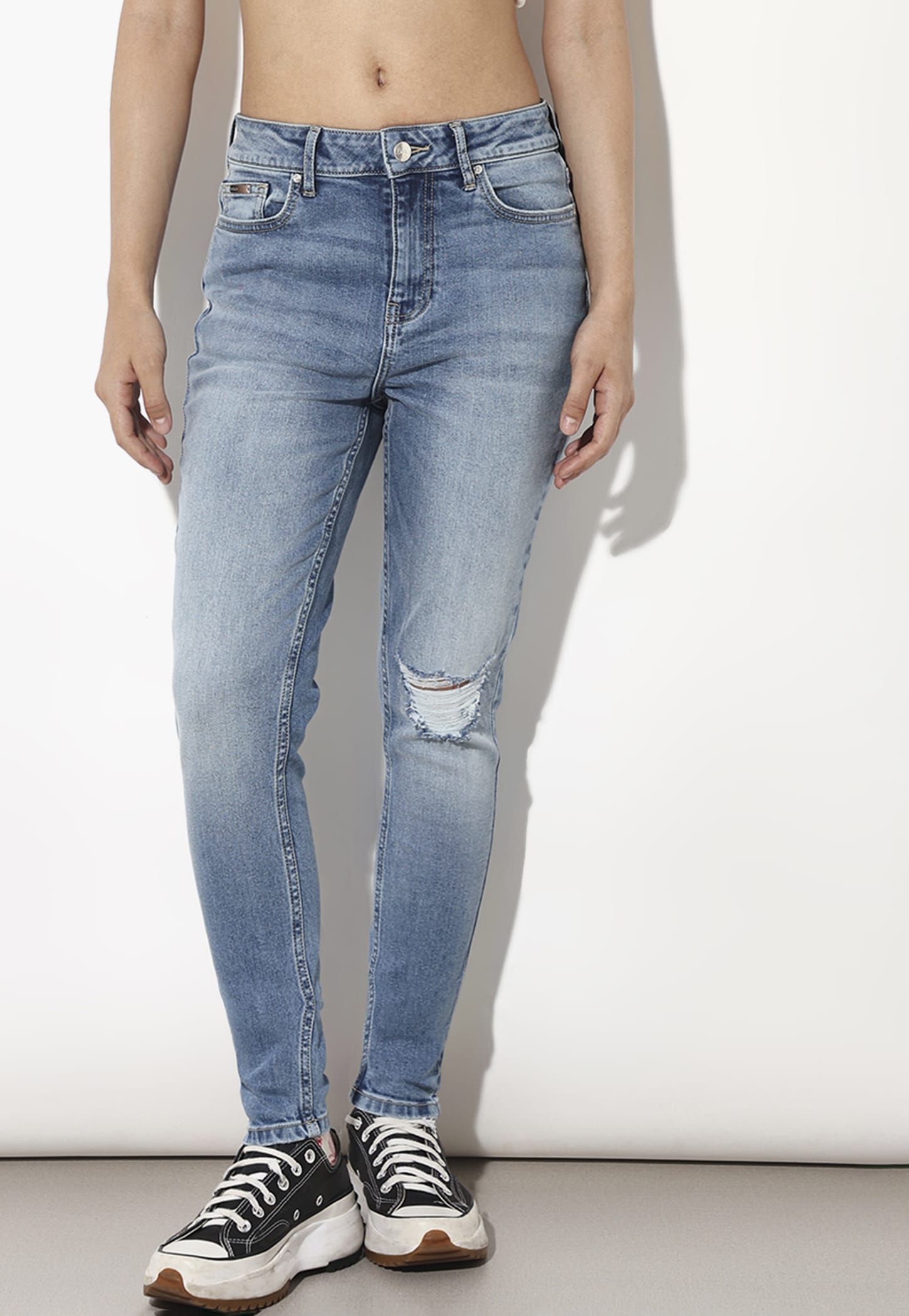 ONLY Mid-Wash Skinny Fit Jeans-picture-55