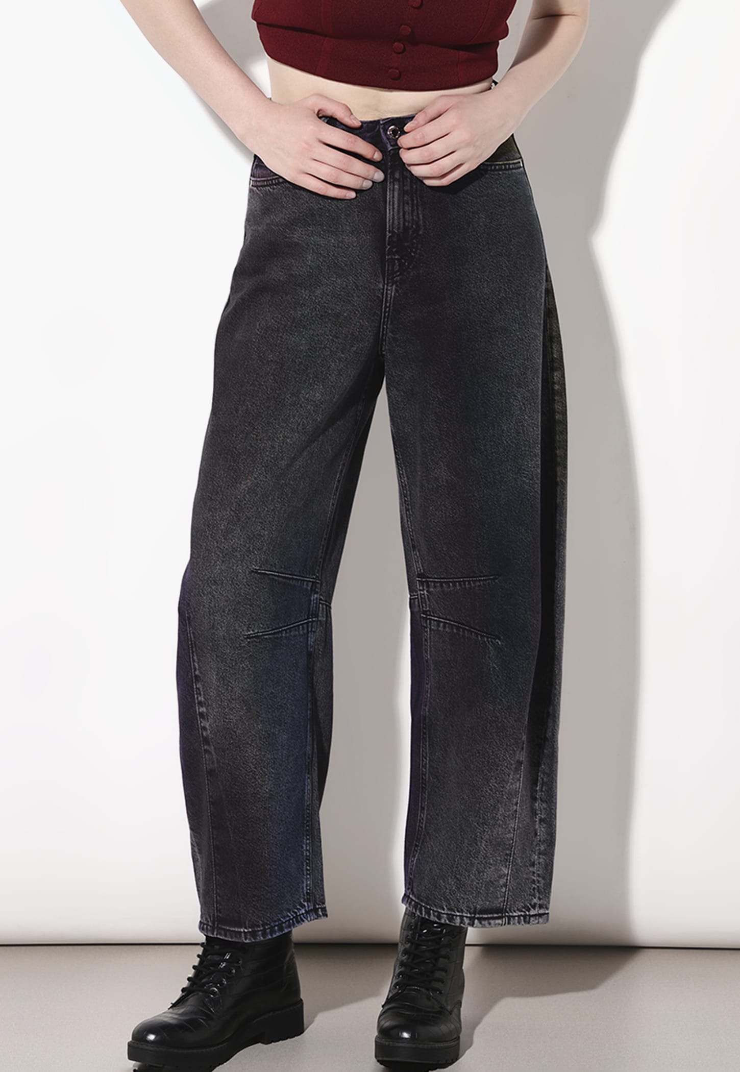 ONLY Dark Wash Slouchy Fit Jeans-picture-12