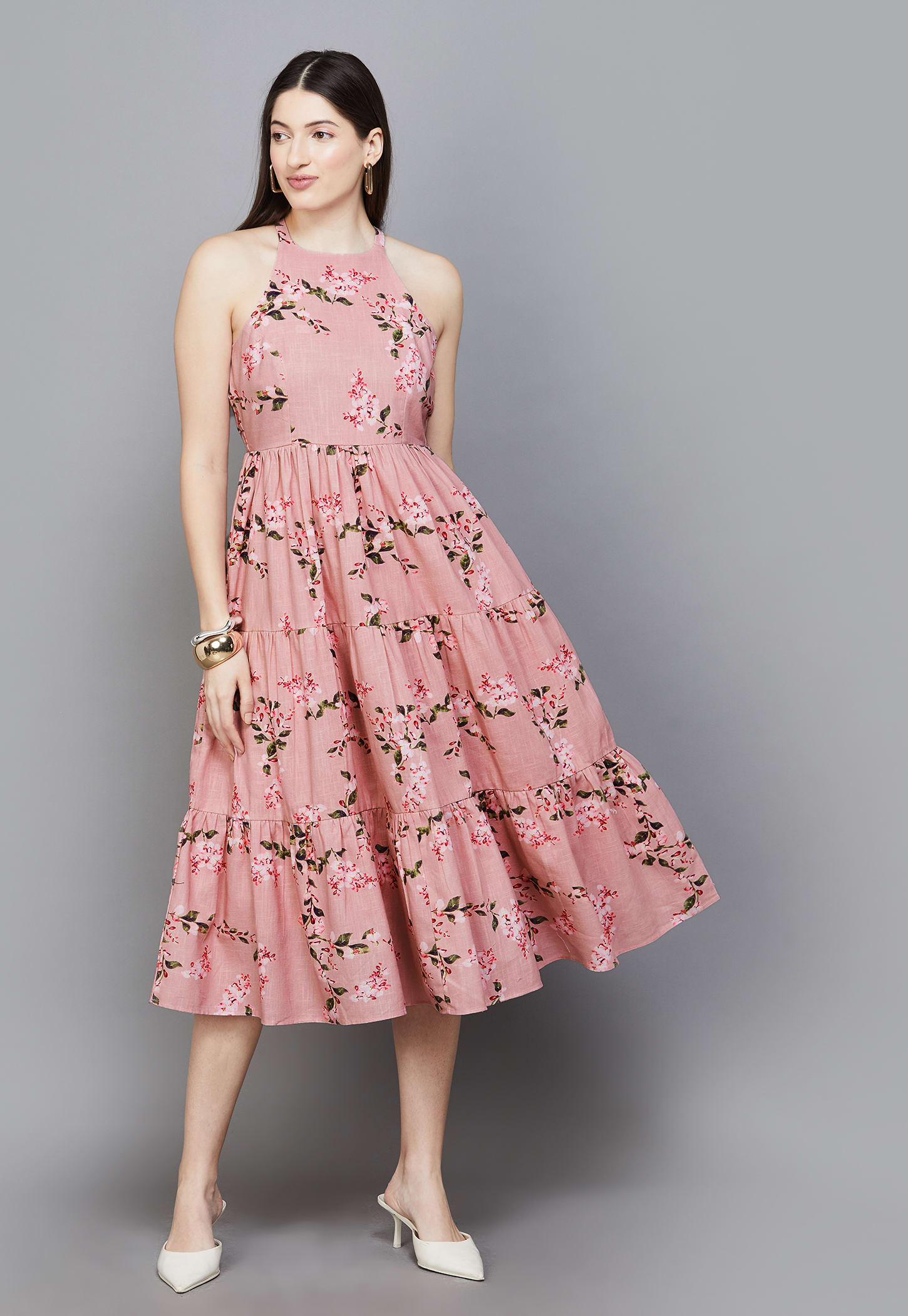 VERO MODA Floral Print Tiered Dress-picture-10