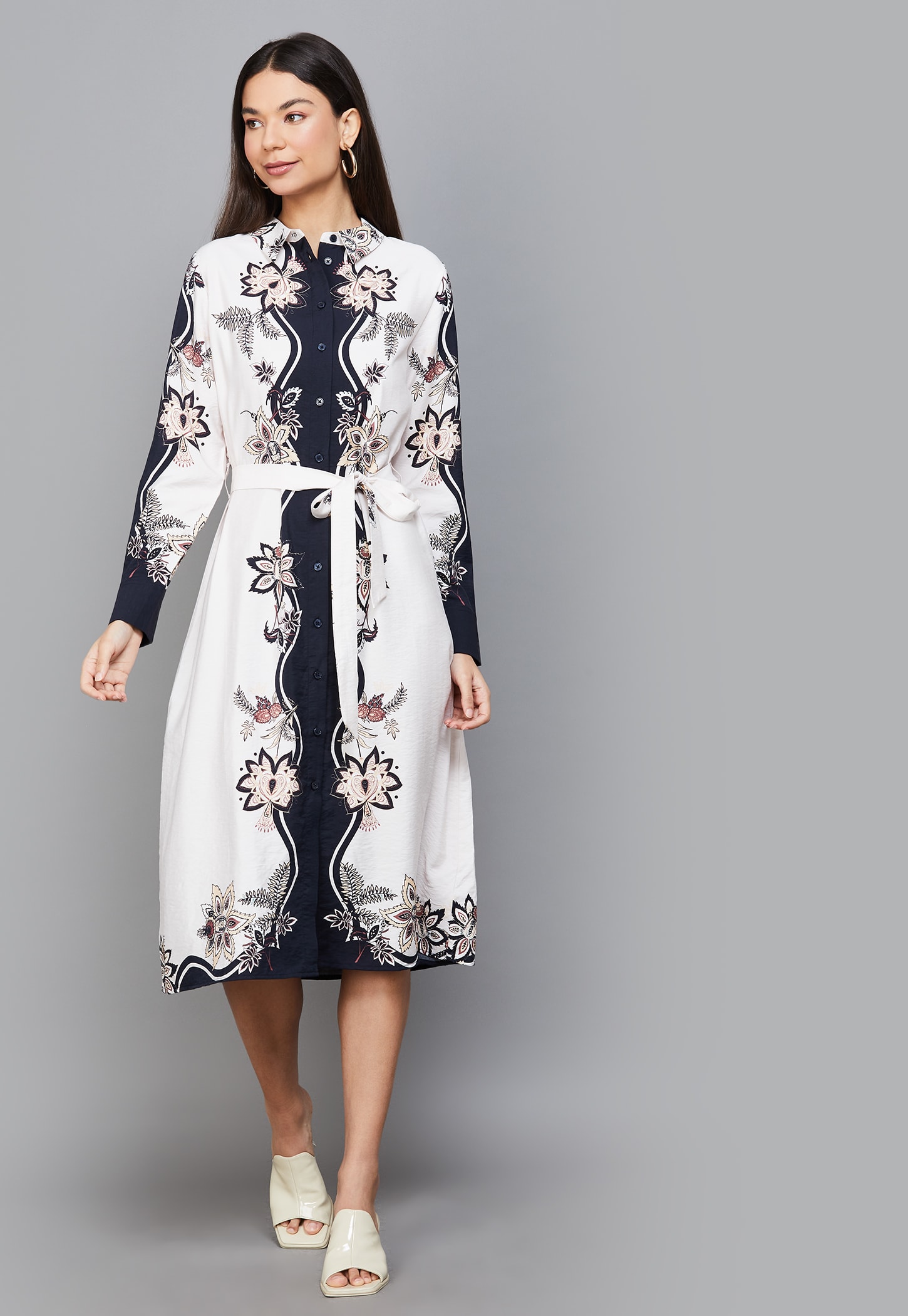 VERO MODA Printed Midi Shirt Dress-picture-41