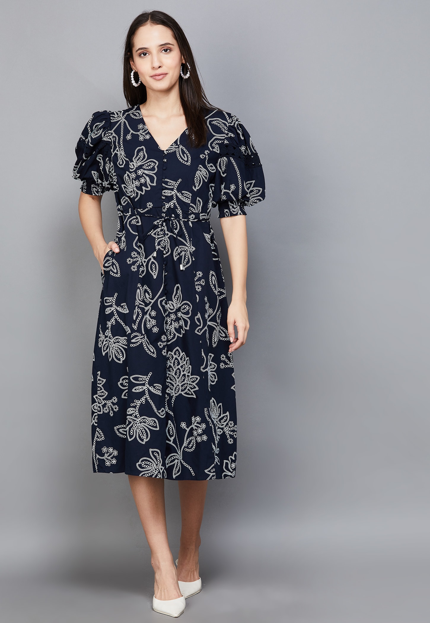 VERO MODA Floral Print Midi Dress-picture-20