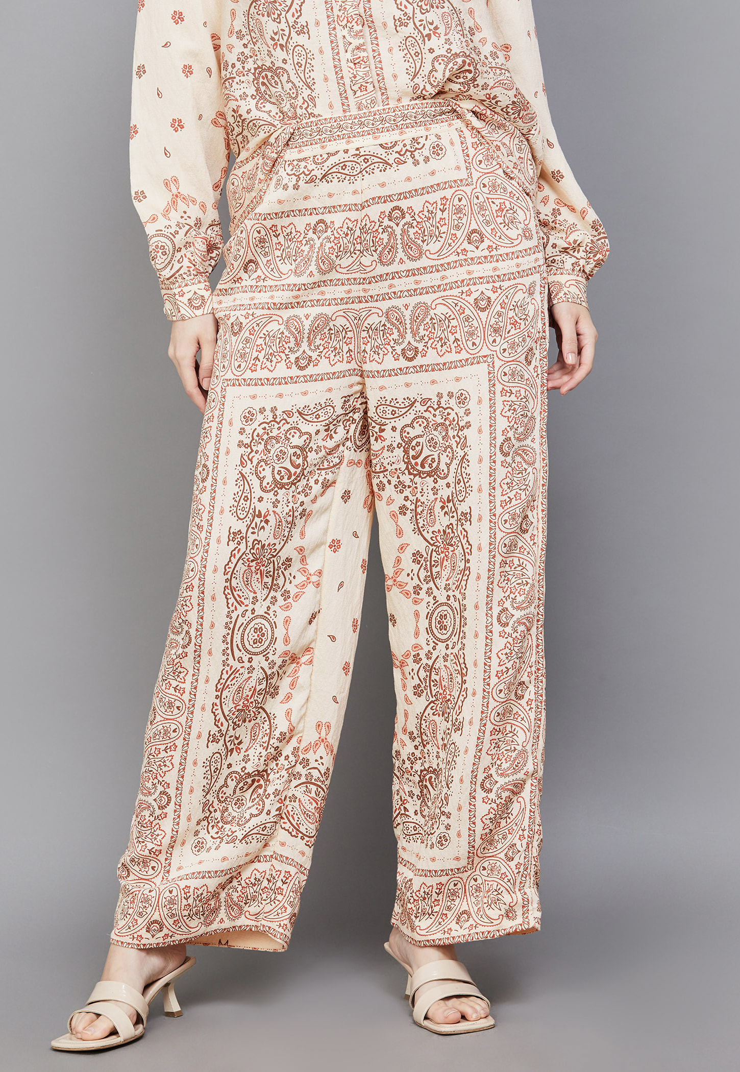 VERO MODA Paisley Print Straight Trousers-picture-38