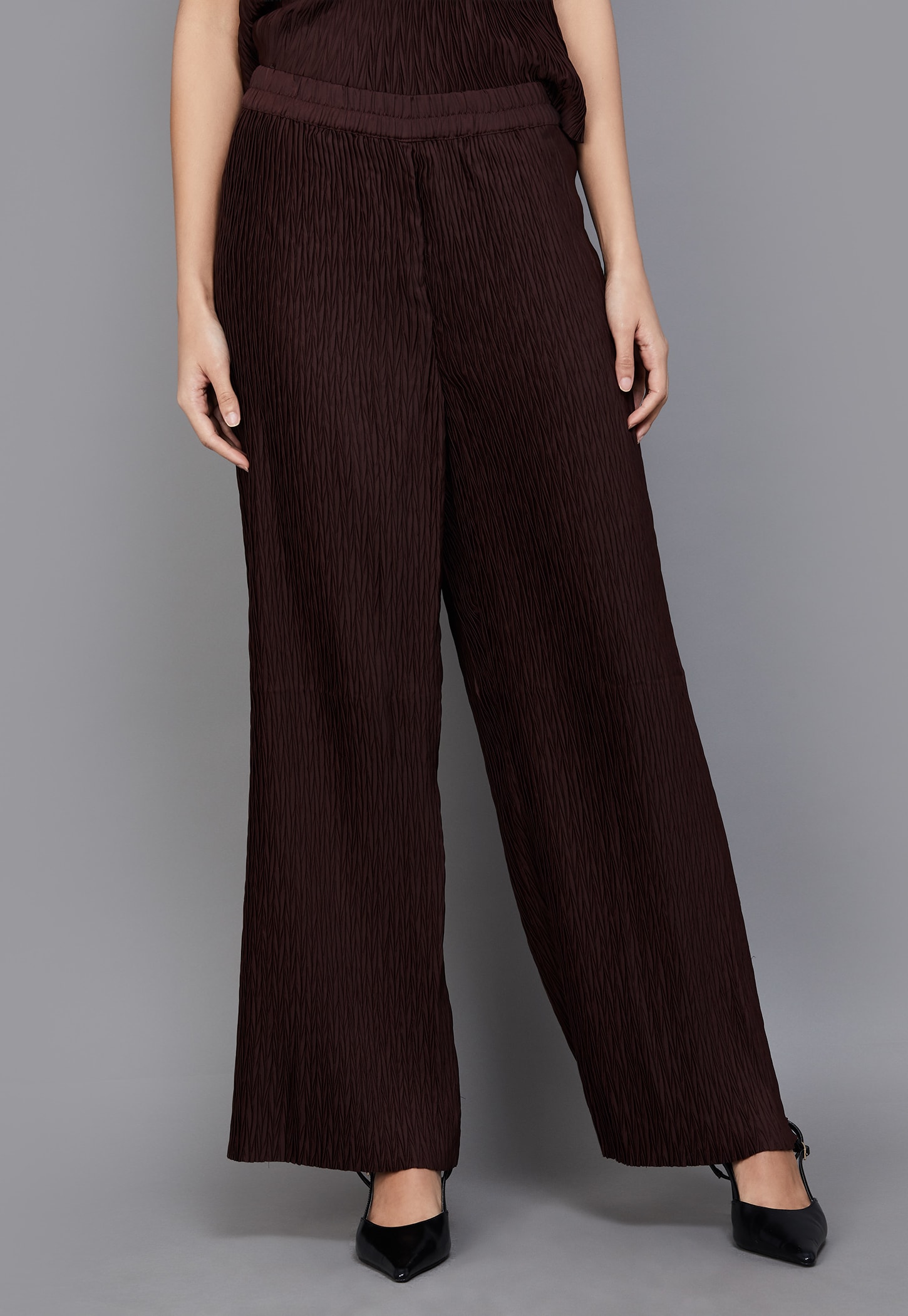 VERO MODA Pleated Wide Leg Trousers-picture-42