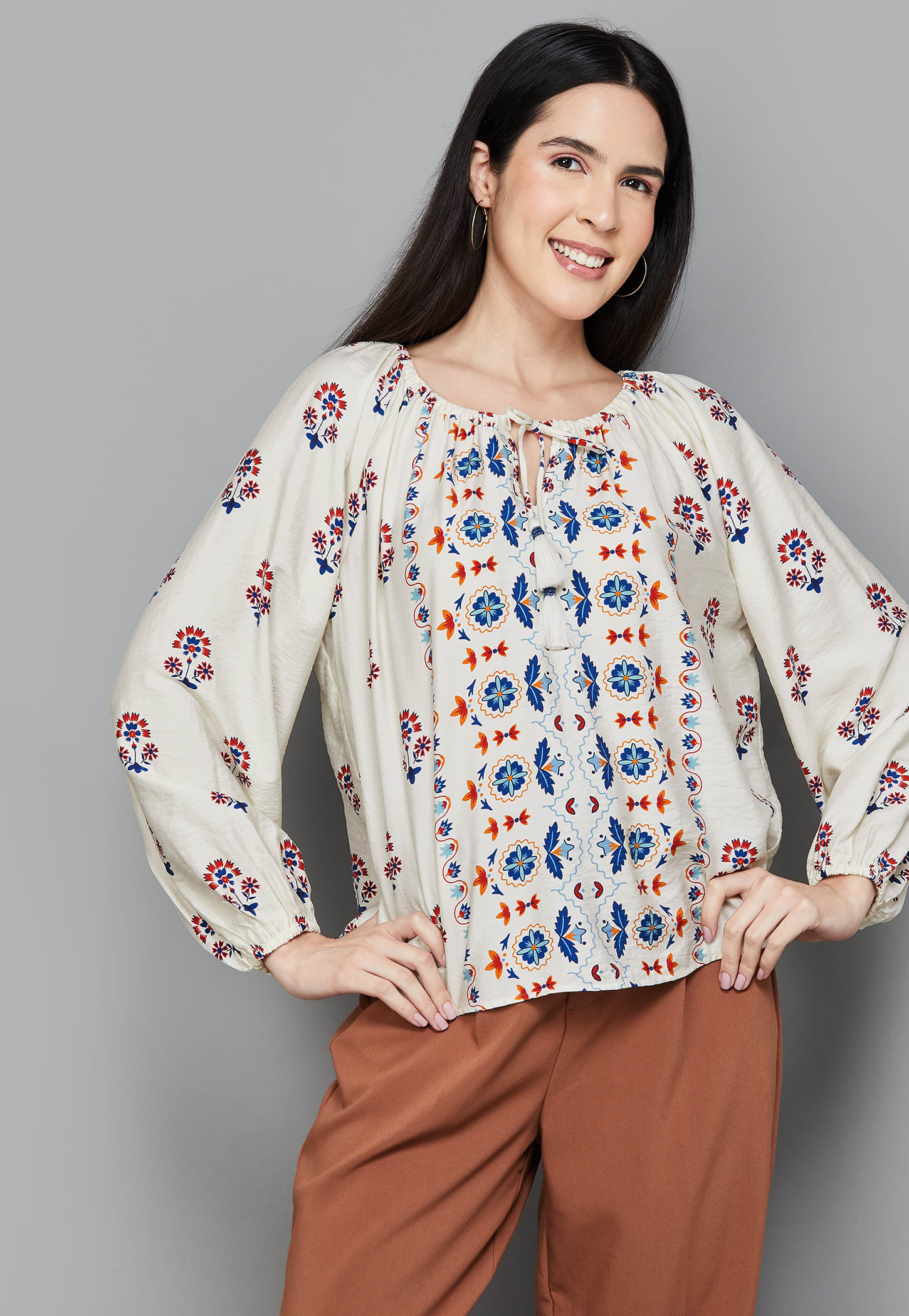 VERO MODA Floral Print Top-picture-25