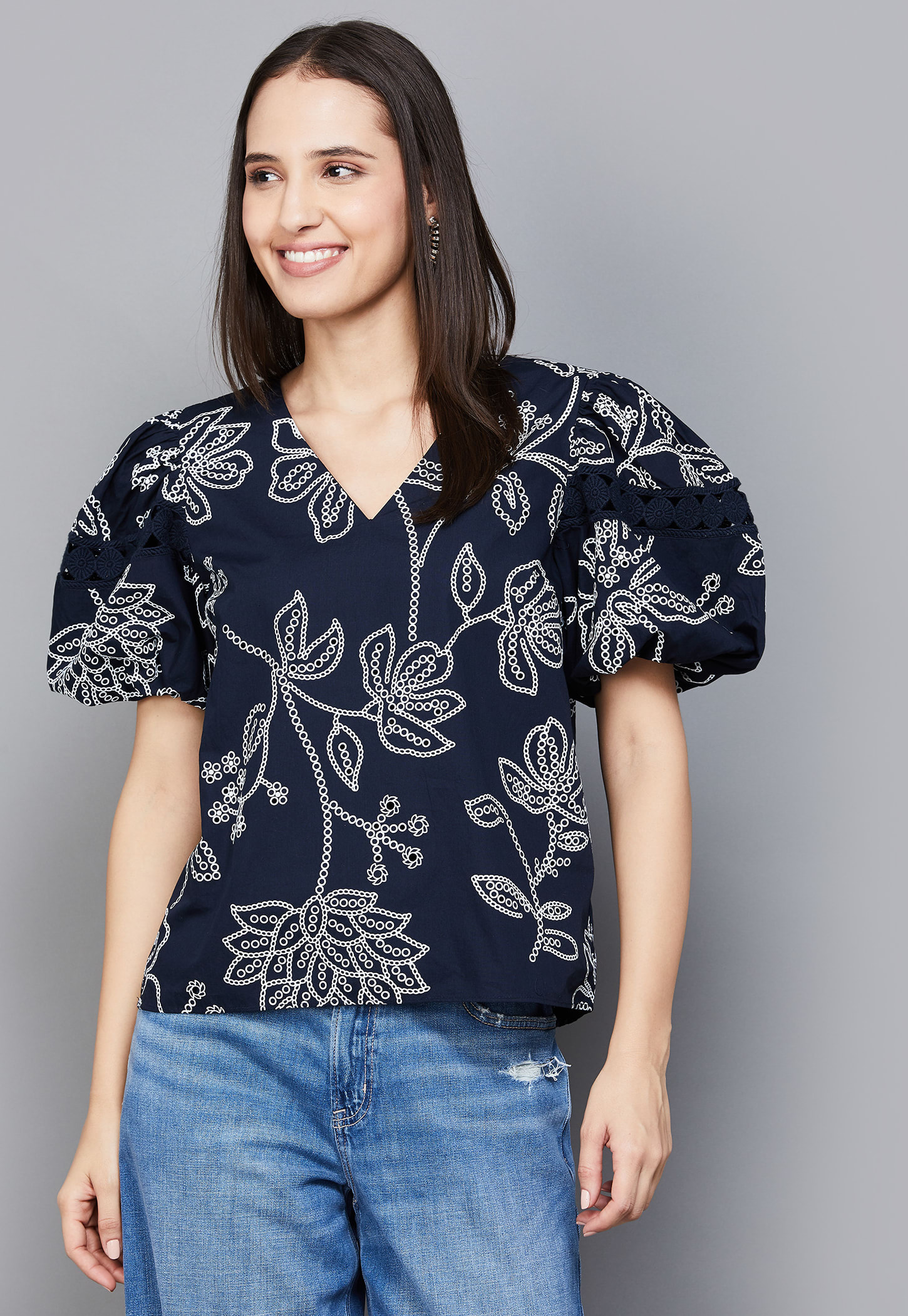 VERO MODA Floral Print Puff Sleeve Top-picture-42