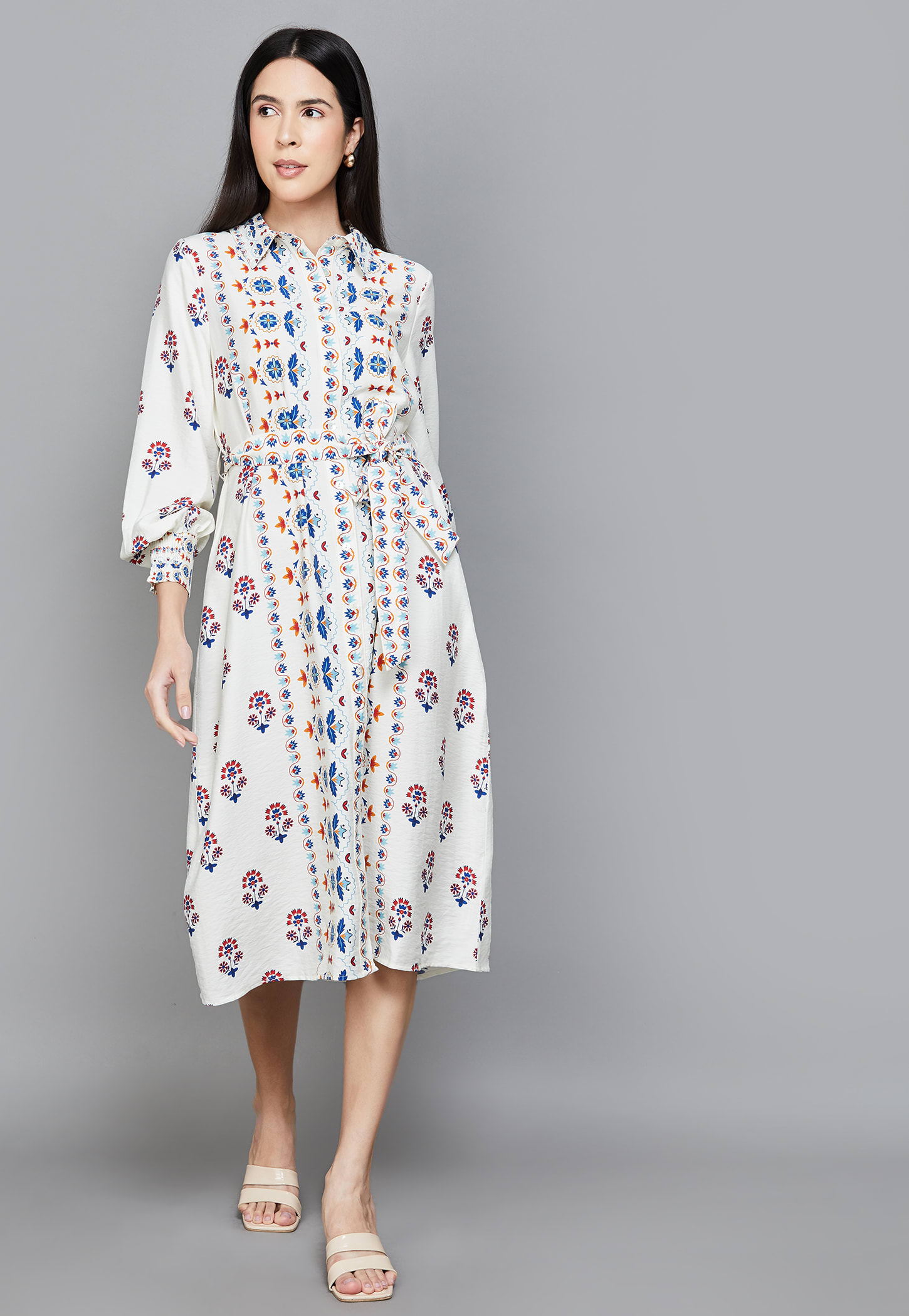 VERO MODA Floral Print Shirt Dress-picture-55