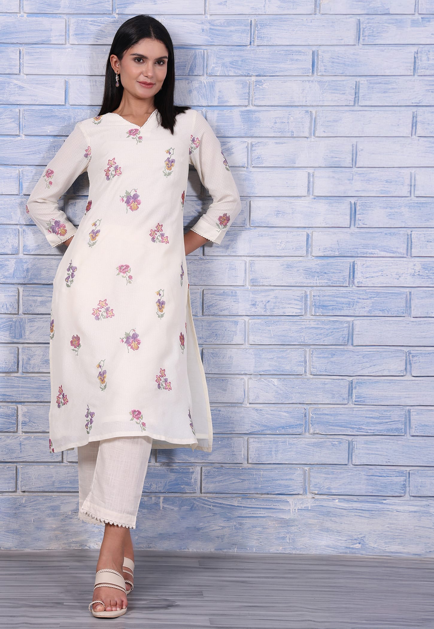 W Embroidered Straight Kurta-picture-28
