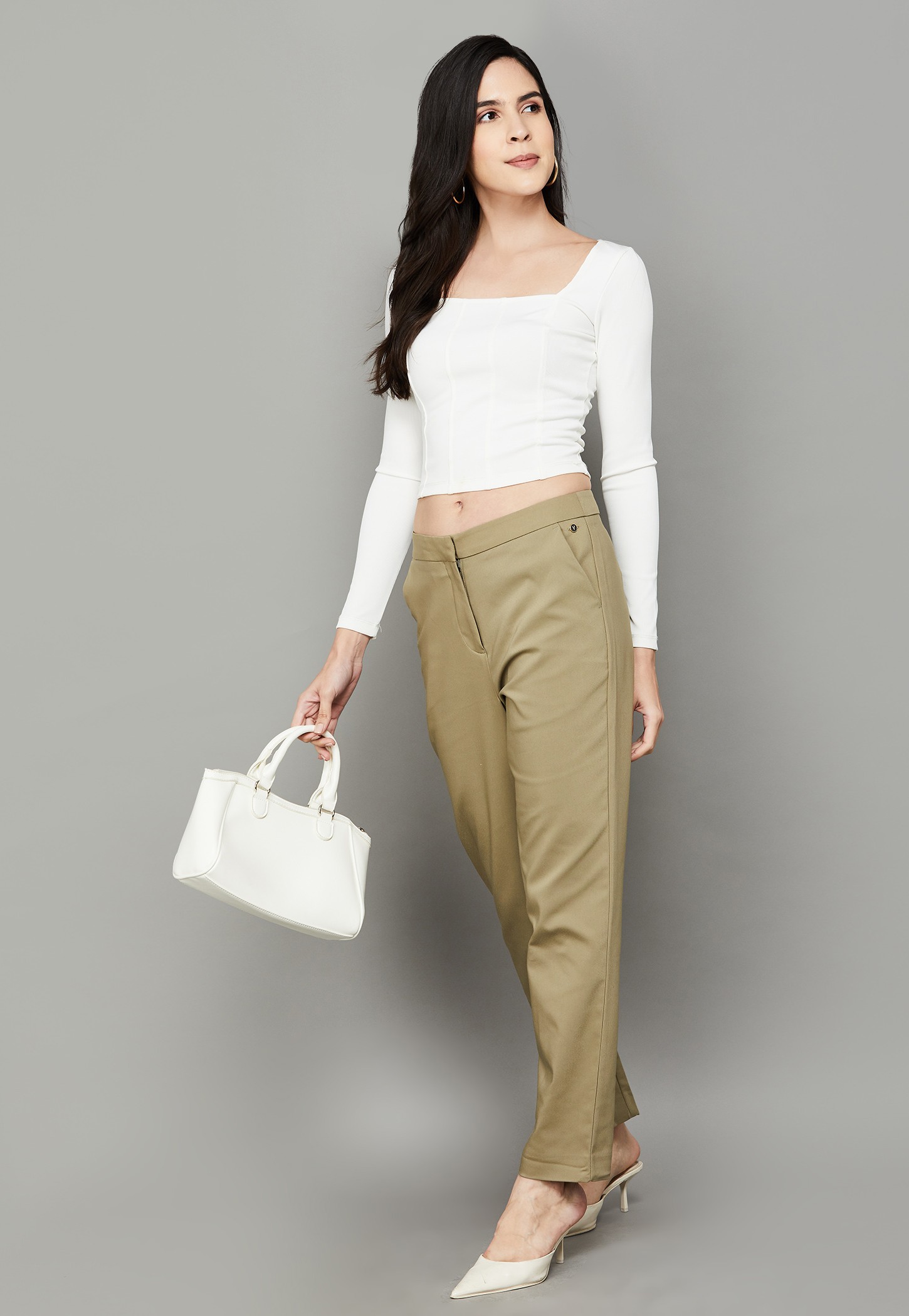 VAN HEUSEN Solid Straight FIt Trousers-picture-45