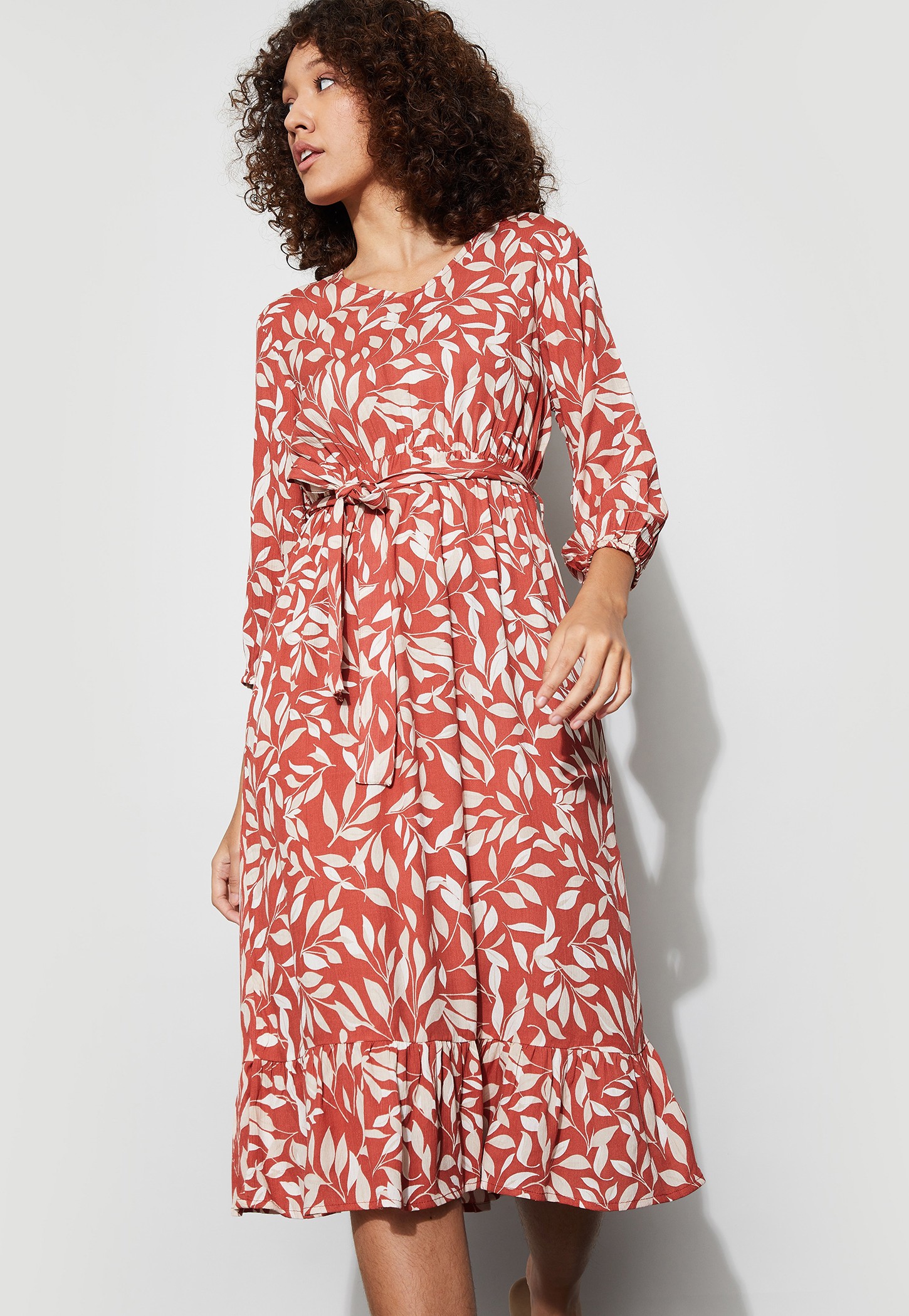 FAME FOREVER Printed A-line Dress-picture-53