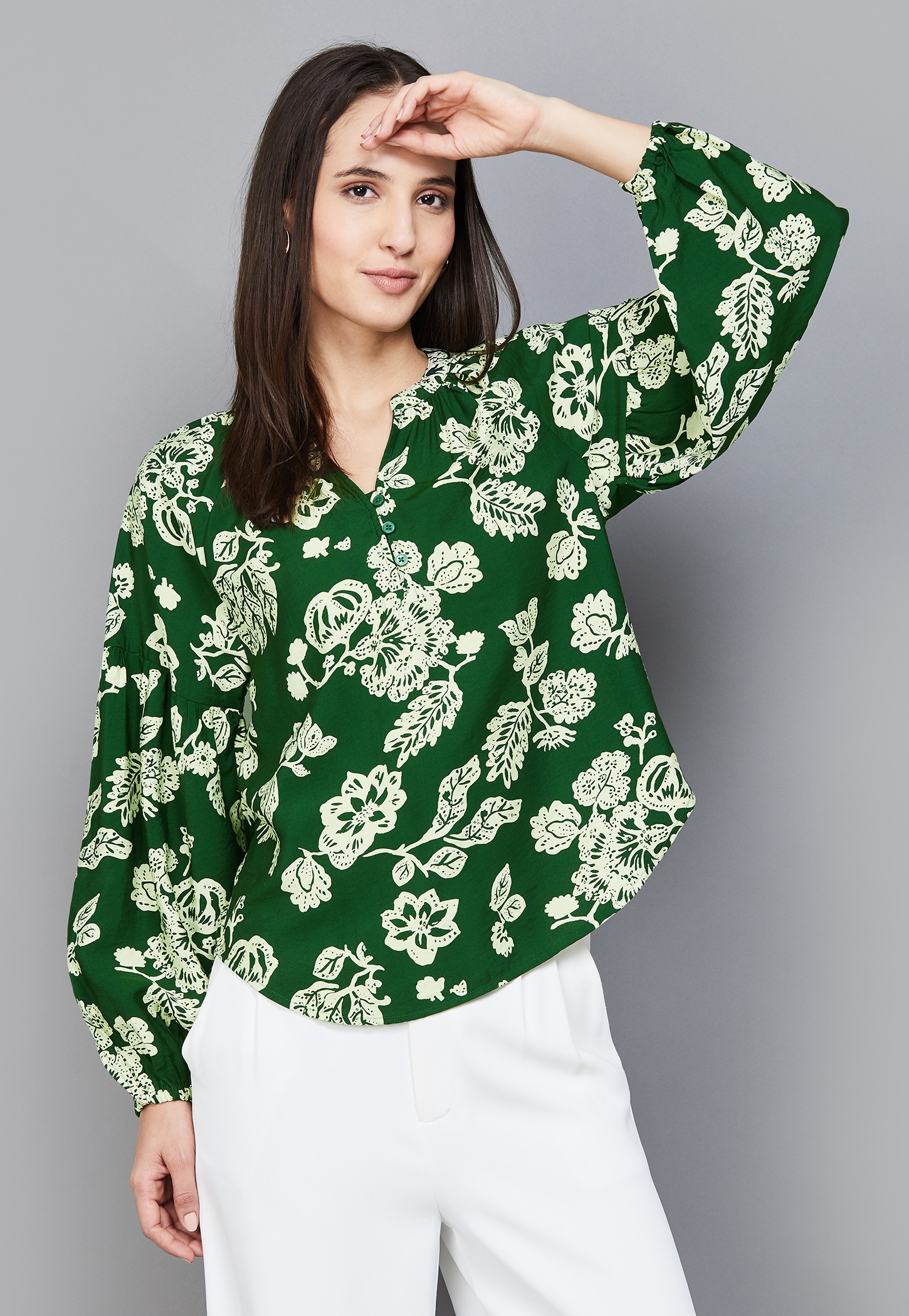 VERO MODA Floral Print Bishop Sleeve Top-image-13