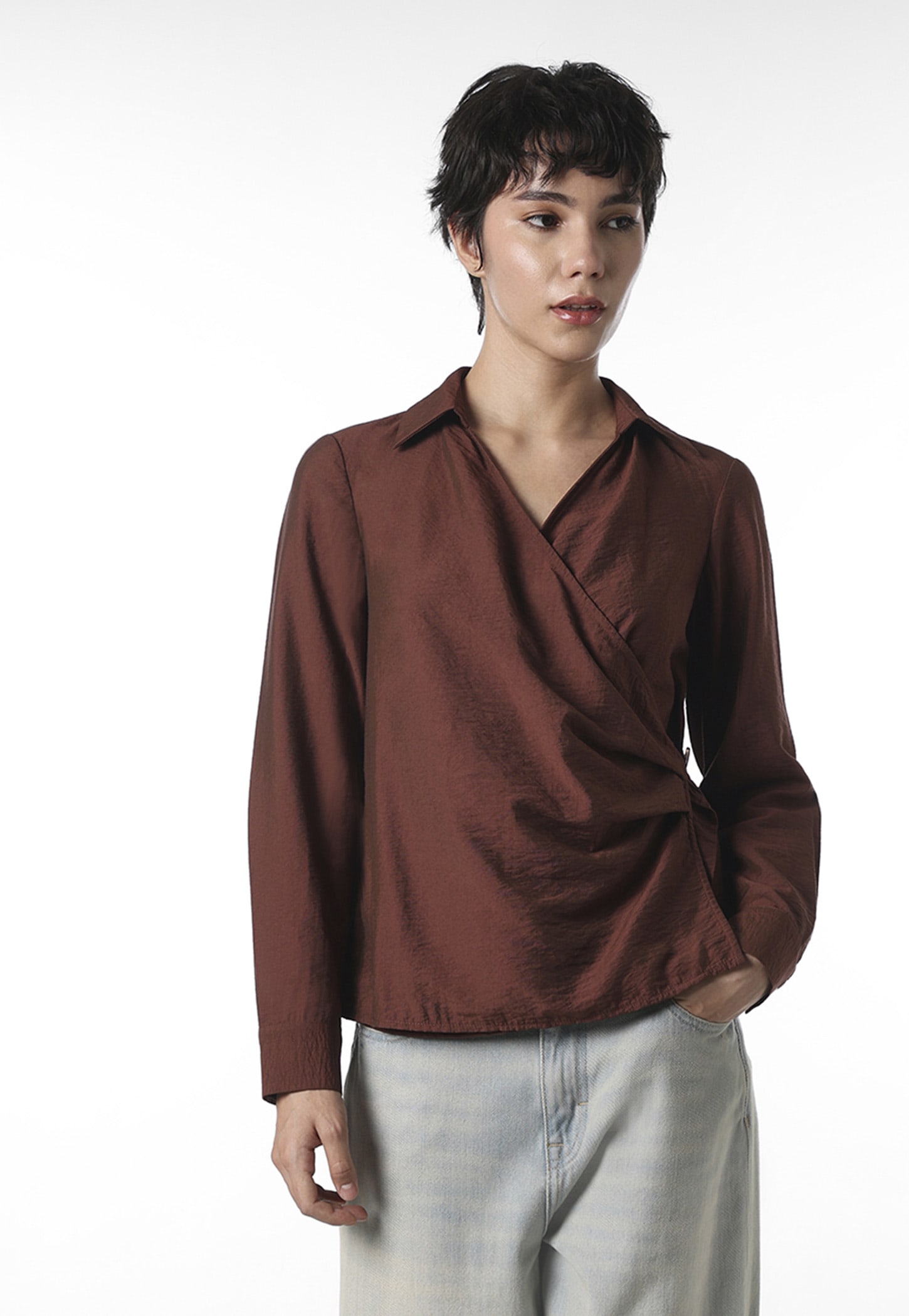 ONLY Solid Wrap Top-picture-37