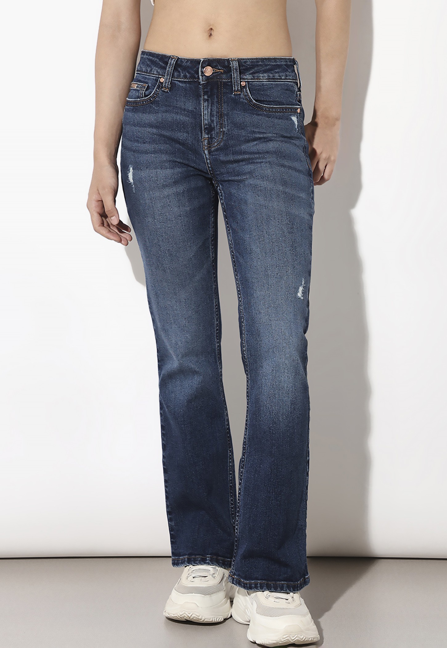 ONLY Stonewashed Bootcut Fit Jeans-picture-46