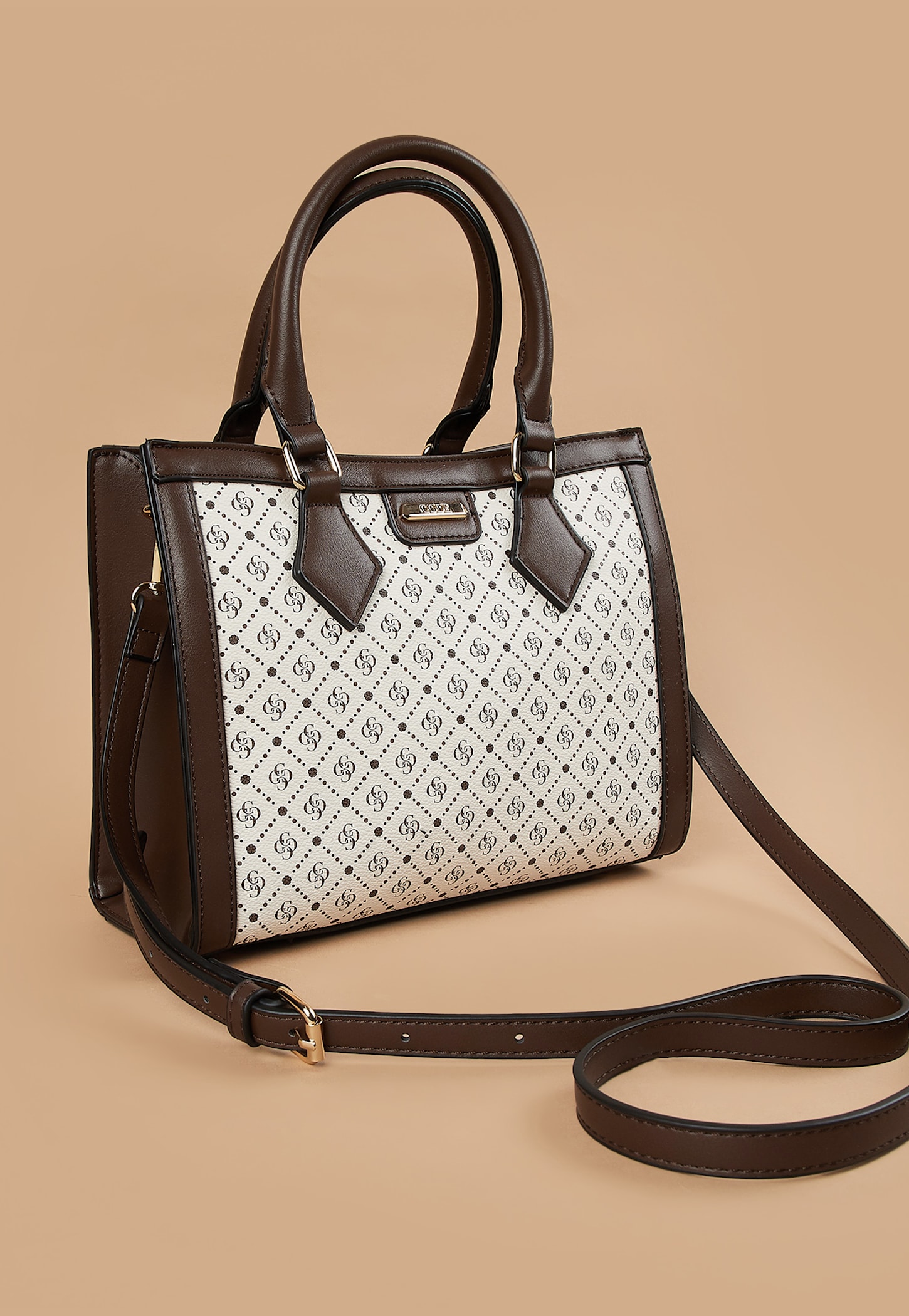 CODE Monogram Print Handheld Bag-picture-19